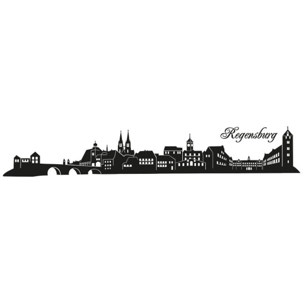 Wall-Art Wandtattoo »Bayern Skyline Regensburg 120cm«, (1 St.)