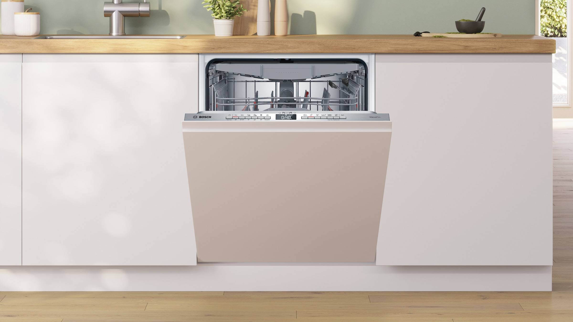 BOSCH vollintegrierbarer Geschirrspüler Serie 4 »SMV4ECX32E«, 14 Maßgedecke