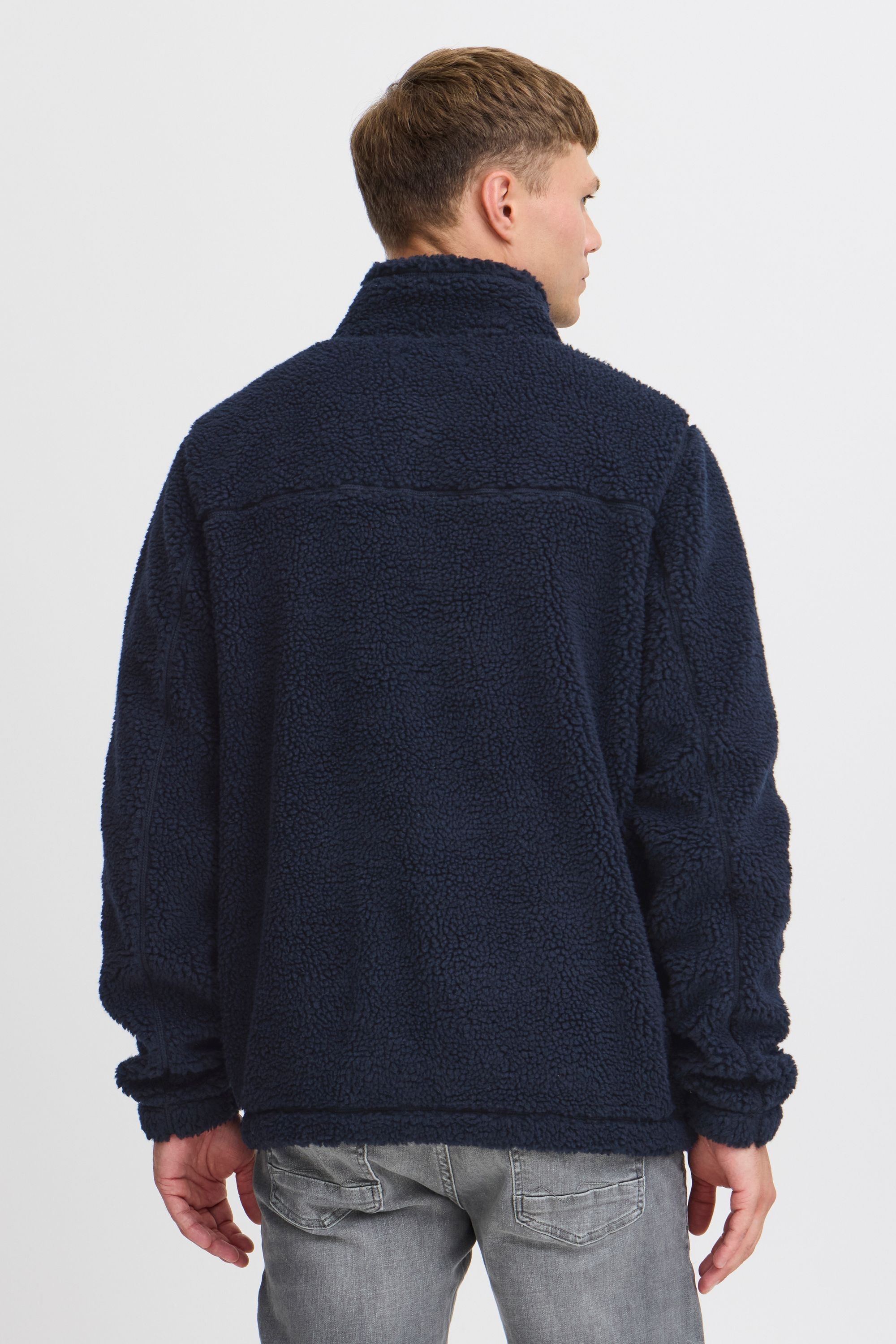 BLEND BHMTOTTEN Men Faux Fur Jacket Blue Size S 3
