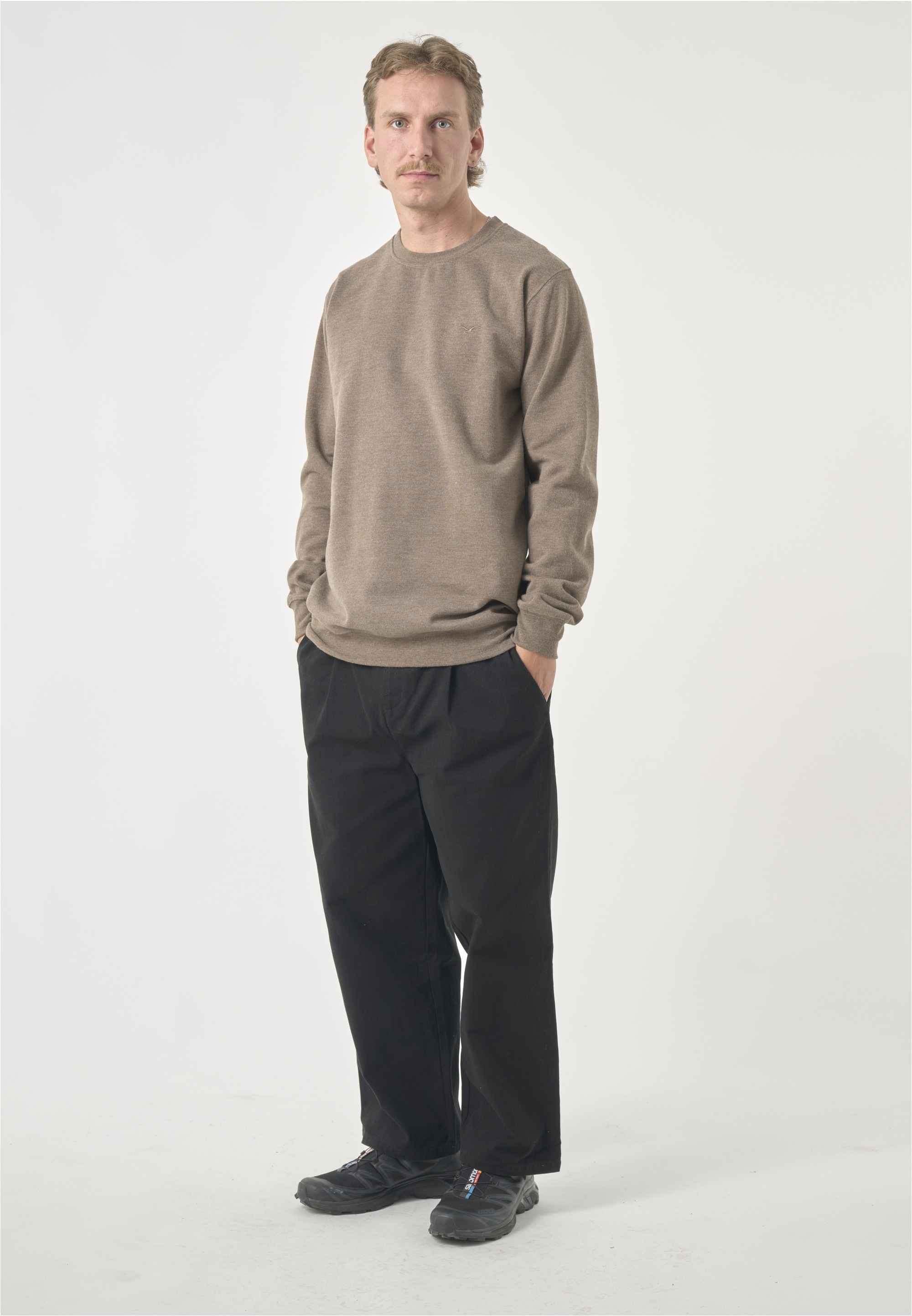 Cleptomanicx Sweatshirt »Ligull«, mit kleiner Möwen-Stickerei