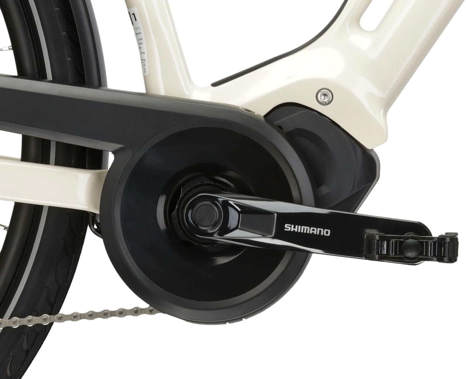 Kross E-Bike »E-Citybike Sentio Hybrid 3.0 28 Zoll weiß«, 7 Gang, Shimano, DEORE T6000, Mittelmotor 250 W