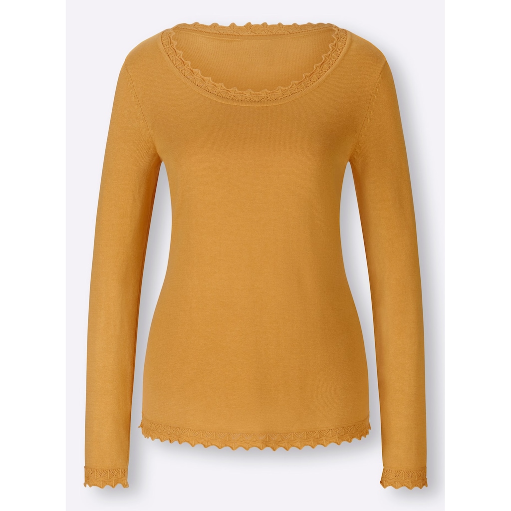 LINEA TESINI by heine Rundhalspullover »Pullover«