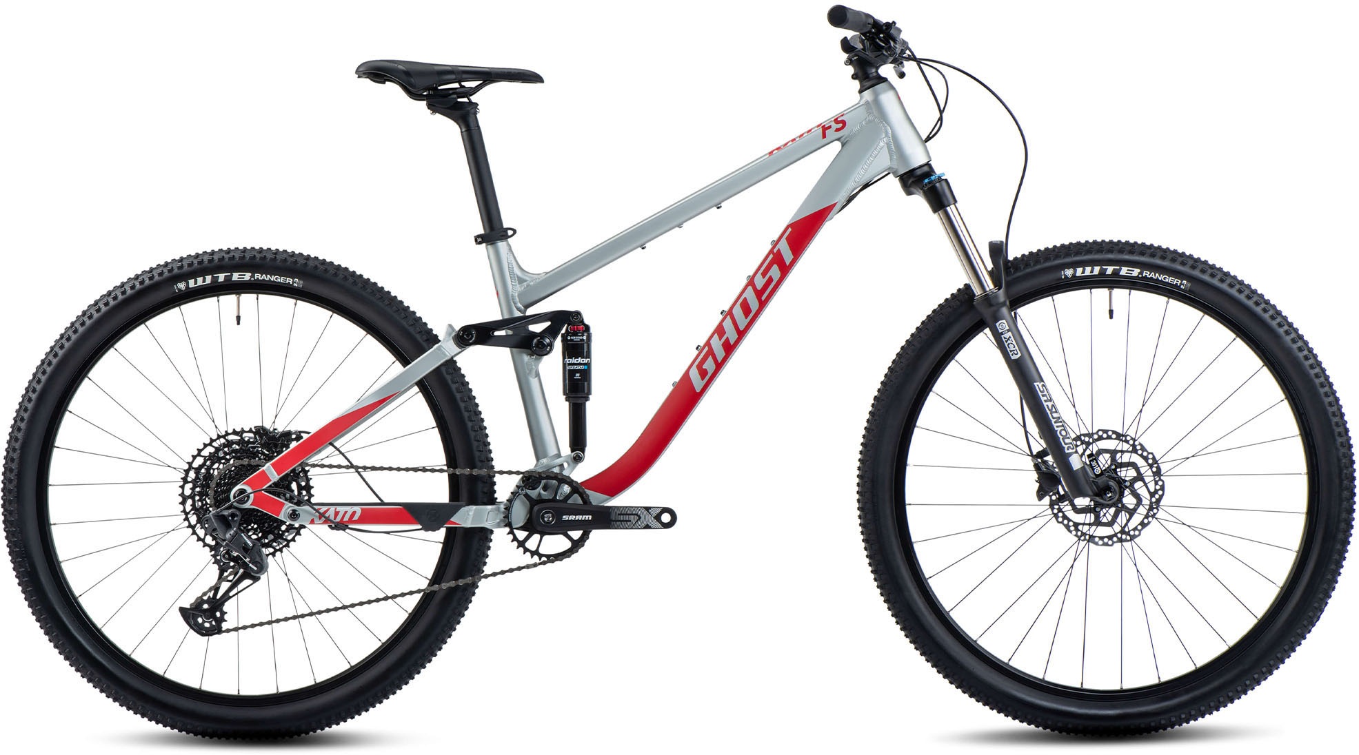 GHOST Mountainbike "Kato FS Base AL", 39cm, 27,5 Zoll (69,85cm), grau, Fahrräder, für Damen und Herren, Kettenschaltung