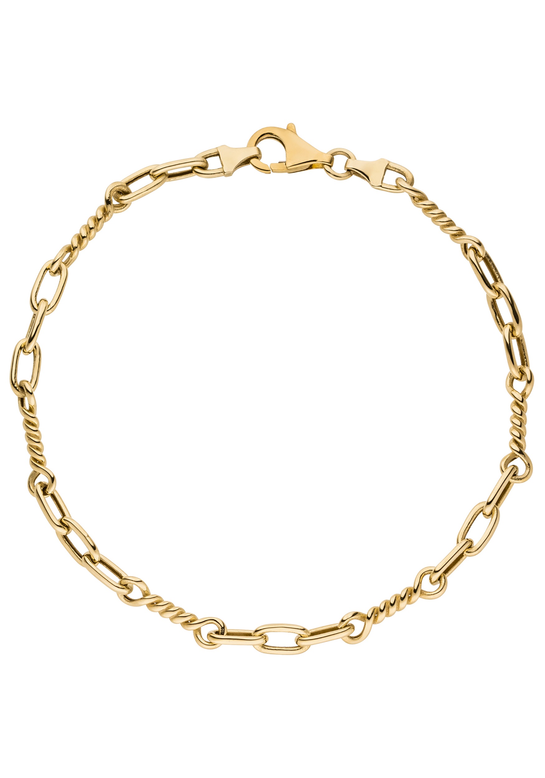 JOBO Damen Goldarmband "Armband Fantasiearmband 4,1 mm 19 cm", 19cm, Gelbgold 333, gold, Gelbgold 333, Armbänder, 333 Gold