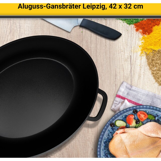 | (1 Krüger Bräter bestellen BAUR tlg.) Aluminiumguss, »Leizpig«,