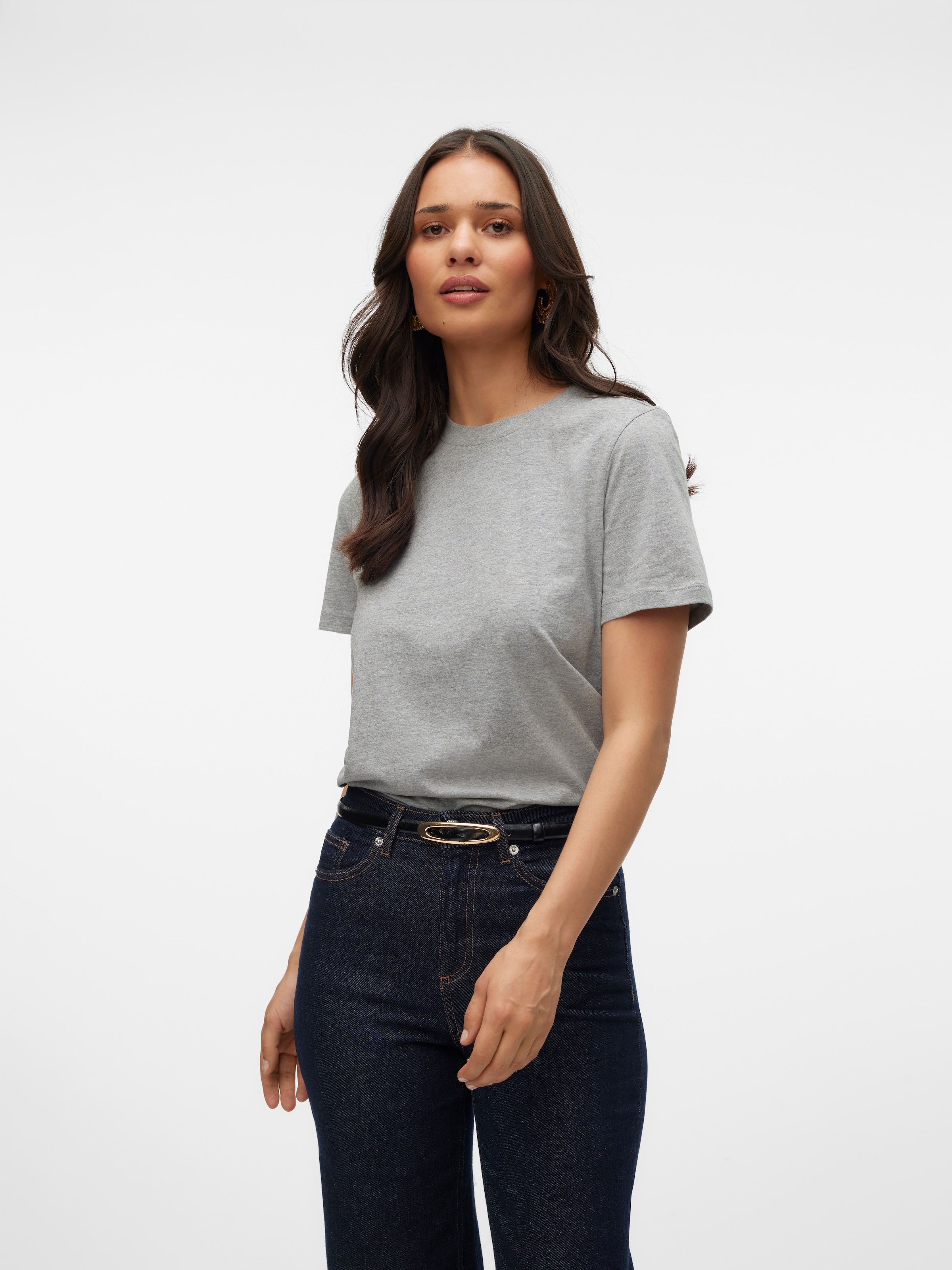 Vero Moda Kurzarmshirt "VMPAULINA SS T-SHIRT GA JRS NOOS" Baumwolle, regula günstig online kaufen