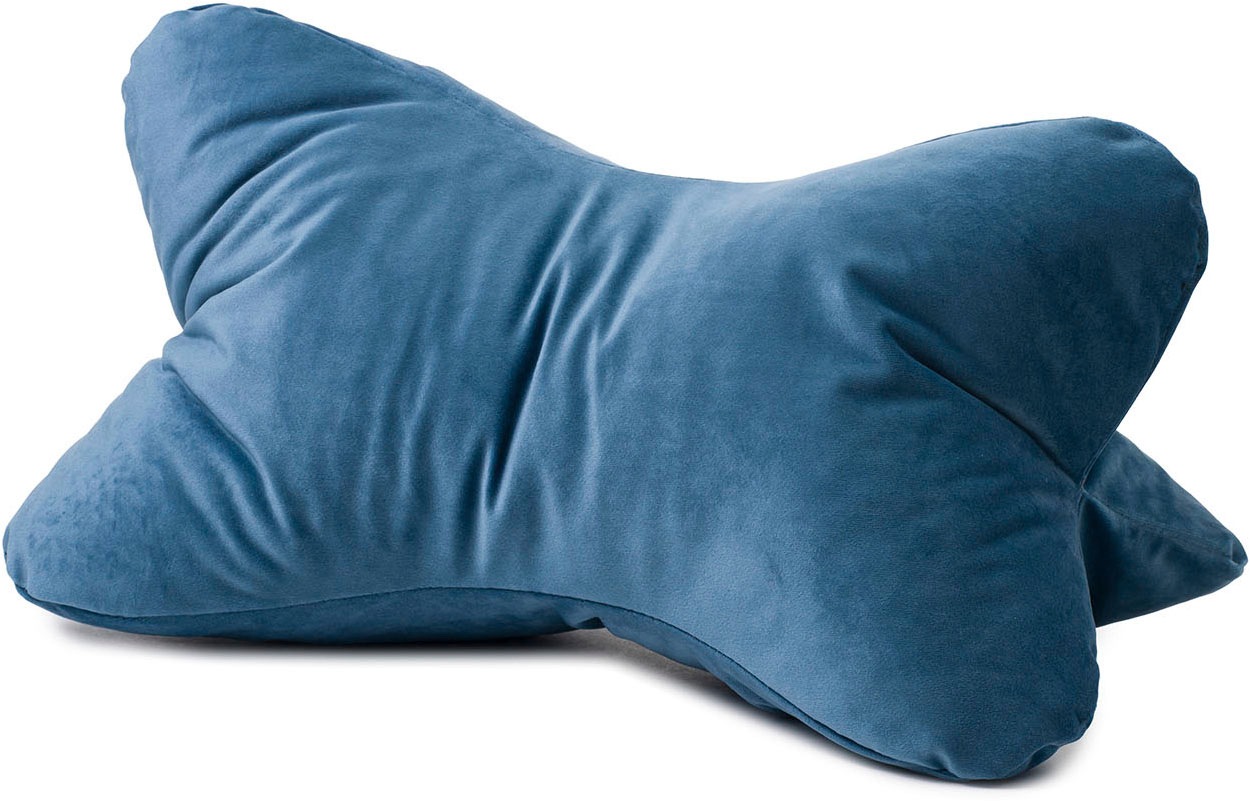 Nackenkissen GÖZZE, B:40cm H:19cm L:25cmpetrol, Polyester, Funktionskissen, "Lesekissen California"