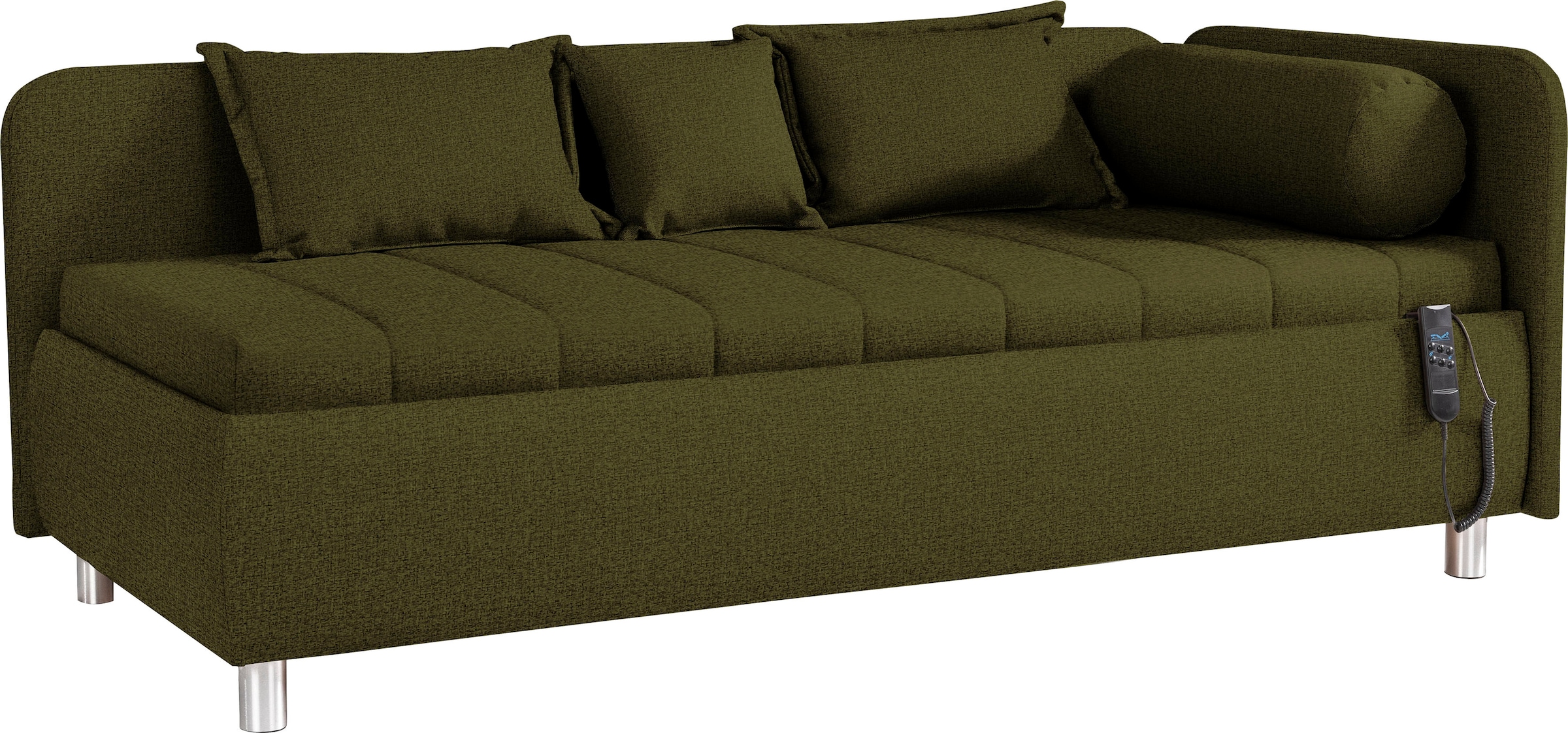 alina Schlafsofa »Kiana«, Liegefläche 90/200 cm oder 100/200 cm, Bettkasten, Zierkissen-Set