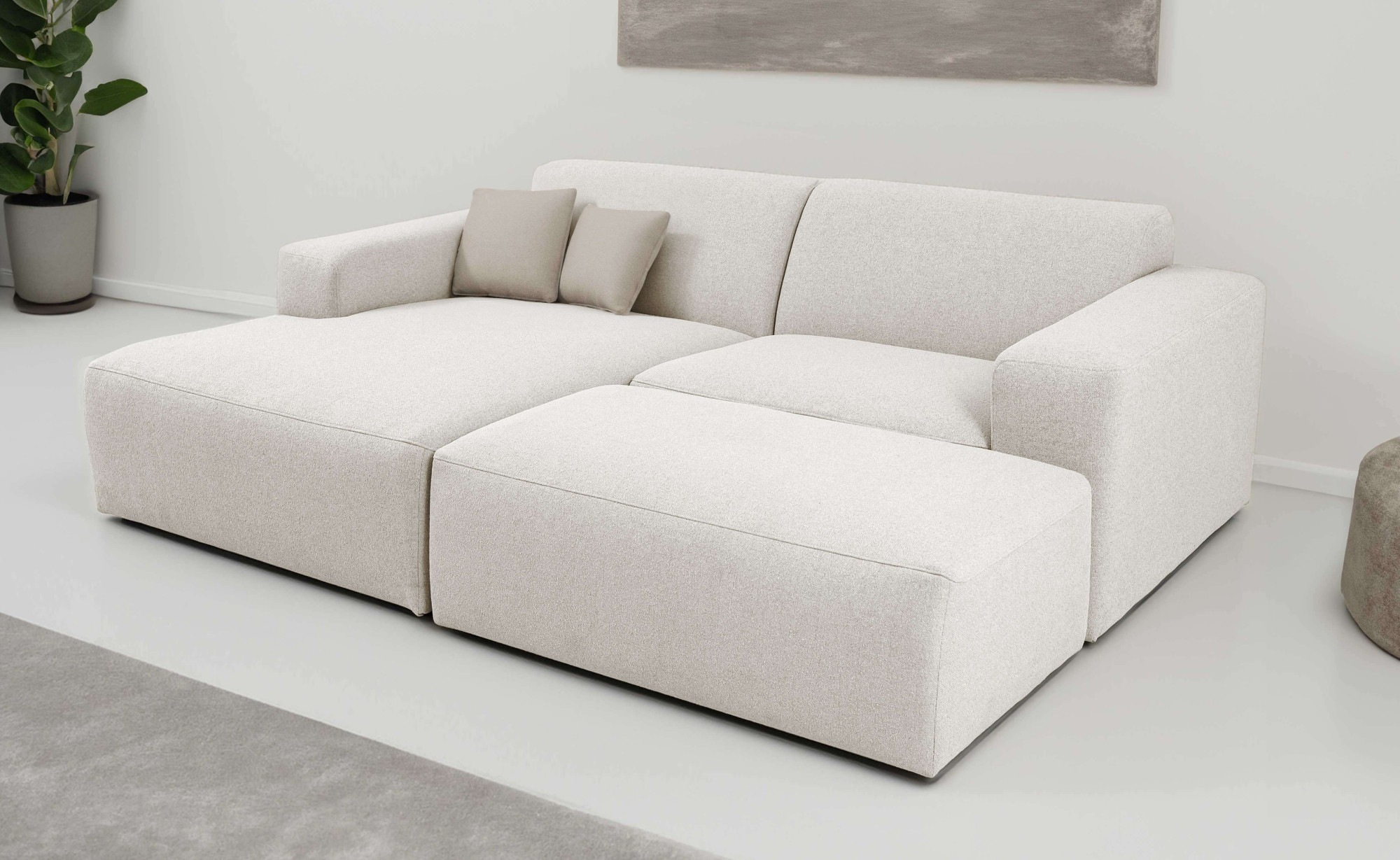 INOSIGN Ecksofa "Koa,228cm, L-Form, Modulsofa, Webstoff, Cord", Designsofa, günstig online kaufen