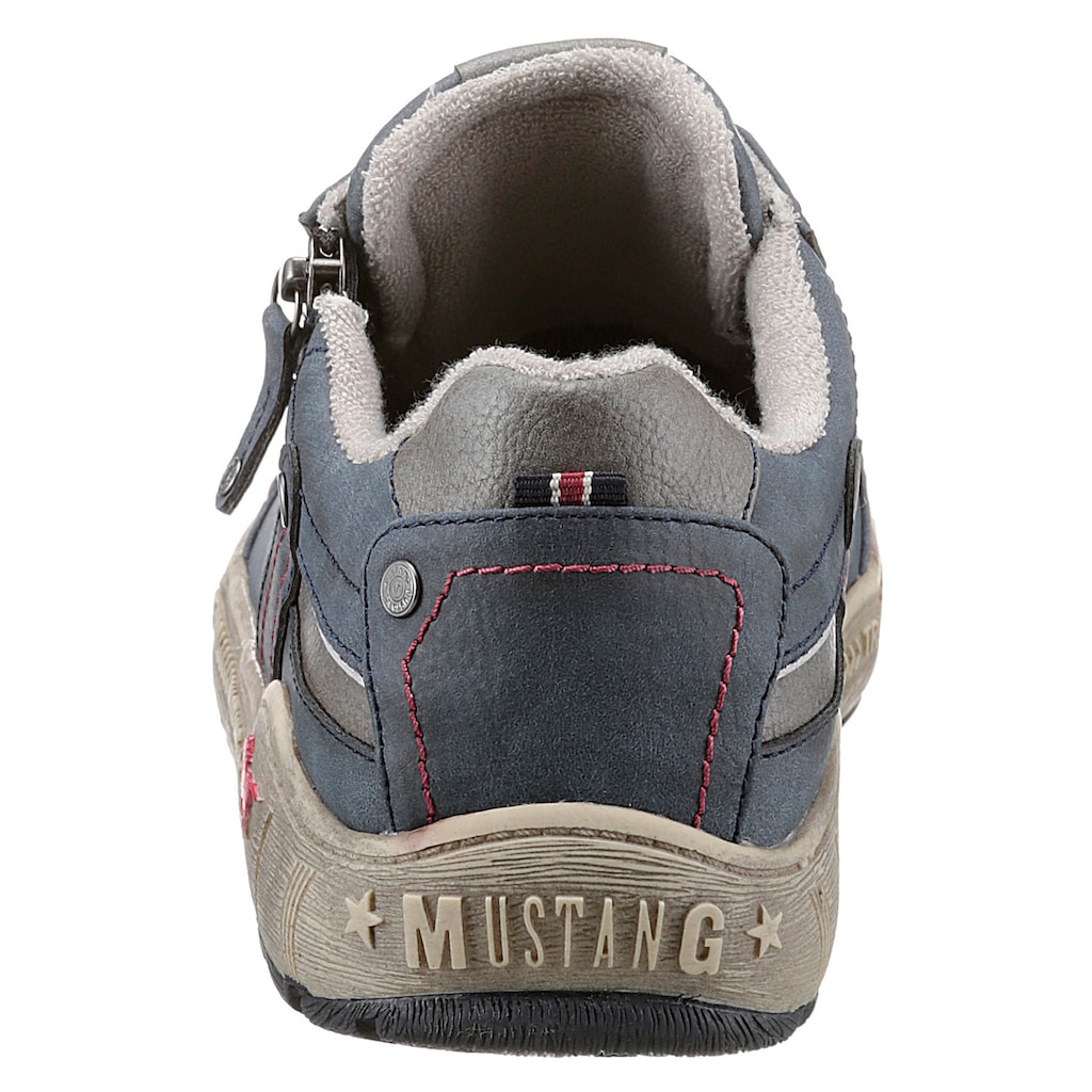 Mustang Shoes Sneaker, mit Außen-Reißverschluss, Schuhweite G (weit)