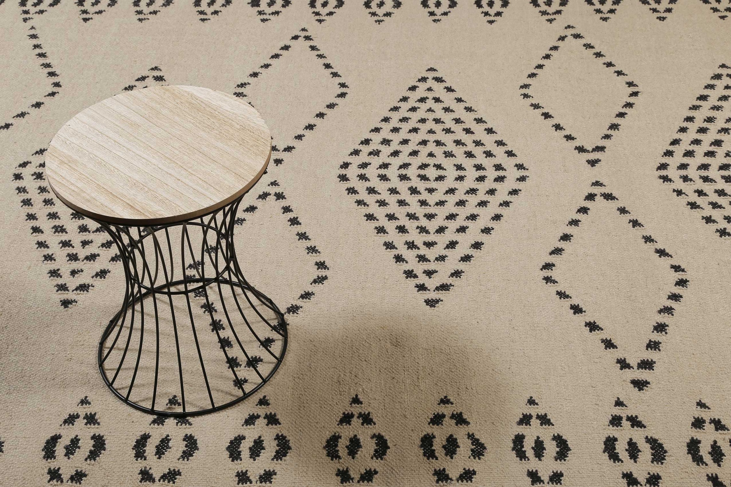 Green Looop Belmont Wool Rug Beige 140x200cm 3
