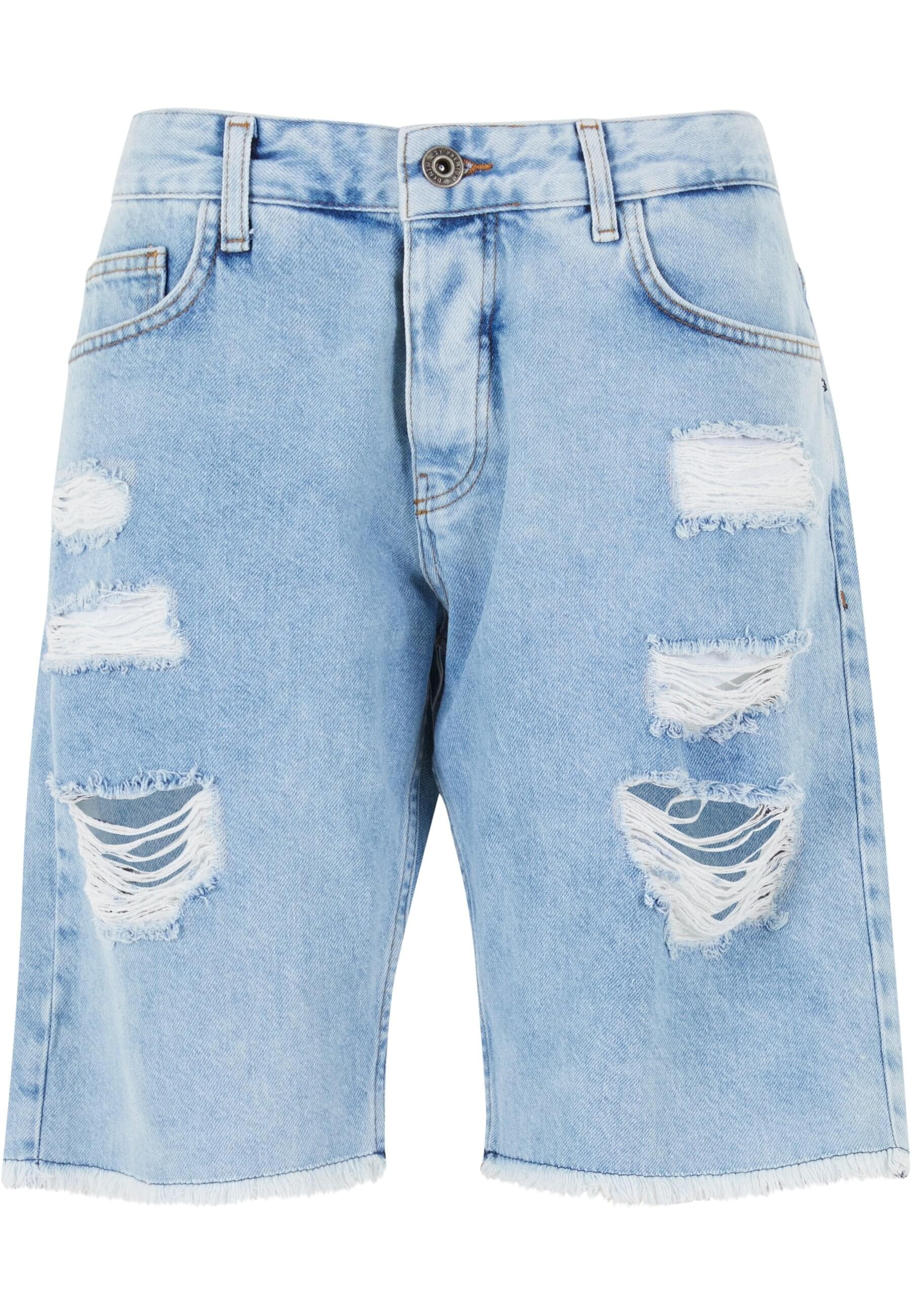 2Y Studios Shorts "2Y Studios Herren 2Y Destroyed Denim Shorts", (1 tlg.)