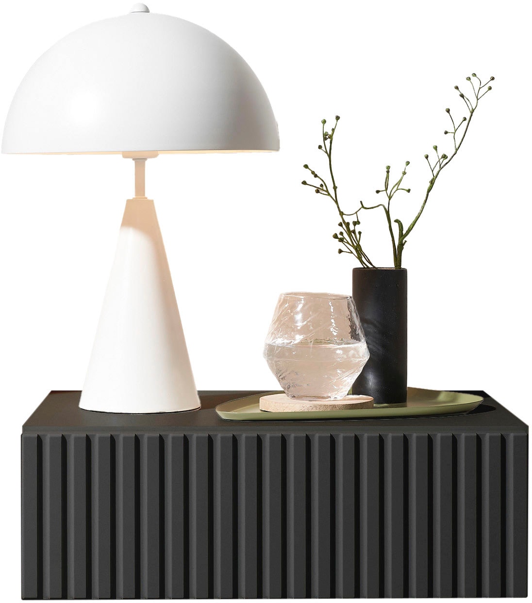 Schlafkontor Nachtkommode »Taboni Nachttisch, Nachtkonsole mit Push-to-open« Wandmontage