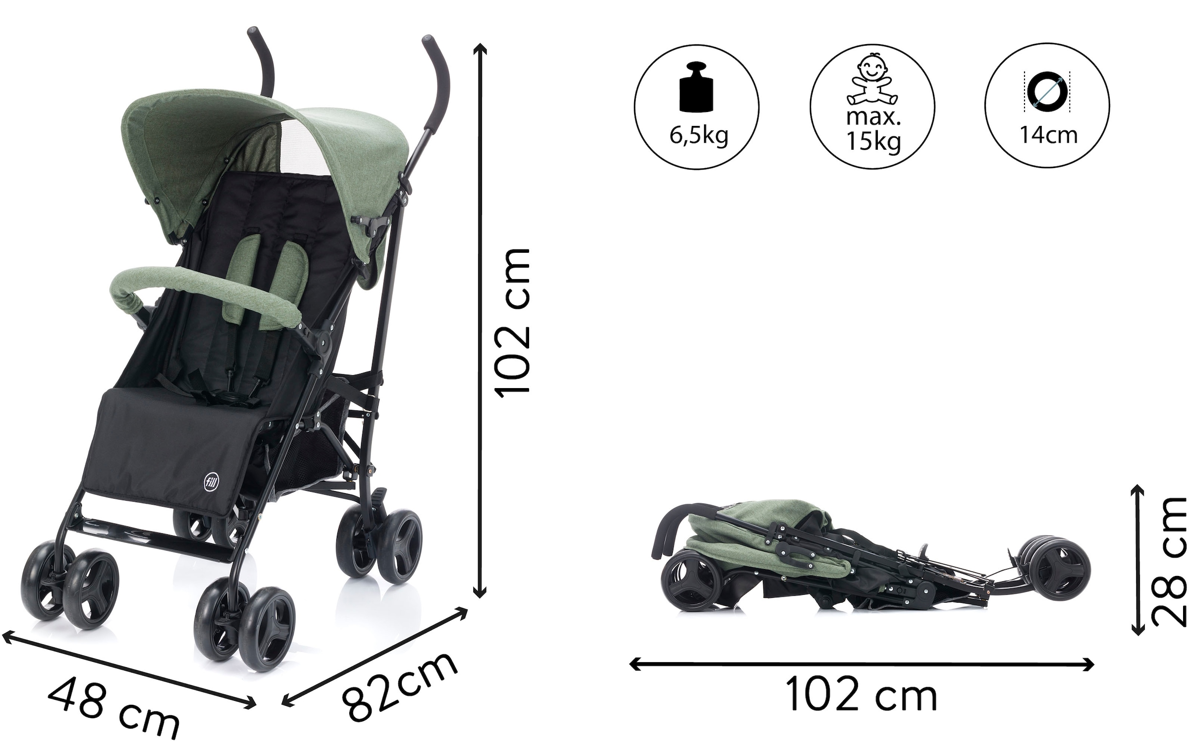 Fillikid Kinder-Buggy »Fill Sprinter«