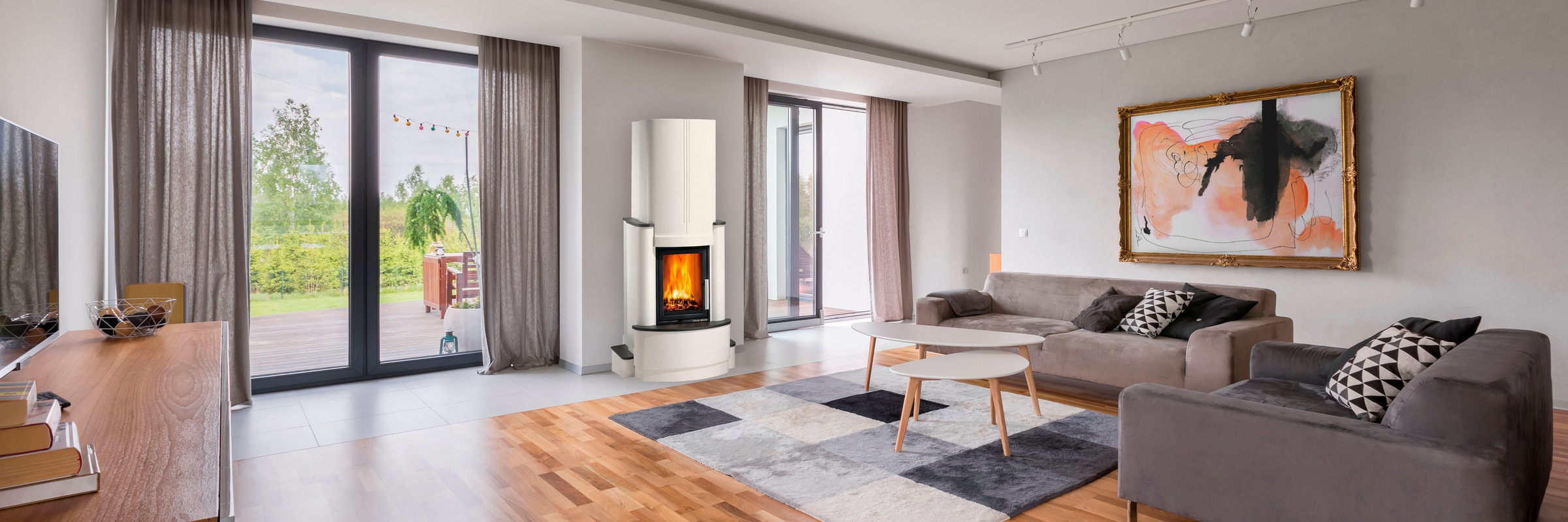 Haas + Sohn Kaminbausätze »ROMA-II Ruivina mit ESPRIT-IV =« Set, 