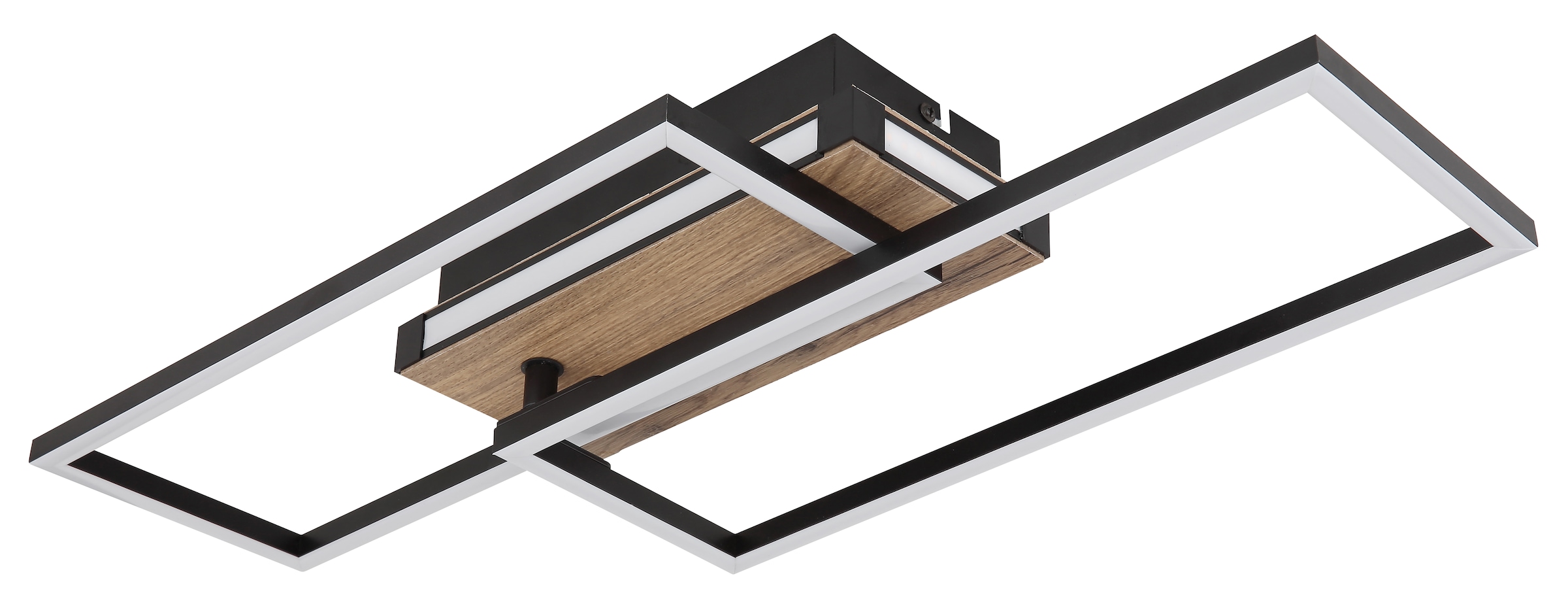 GLOBO LIGHTING LED Deckenleuchte »COLLI«, Leuchtmittel LED-Modul | LED fest integriert, Deckenlampe/Wohnzimmer/Schlafzimmer/modern/Holz