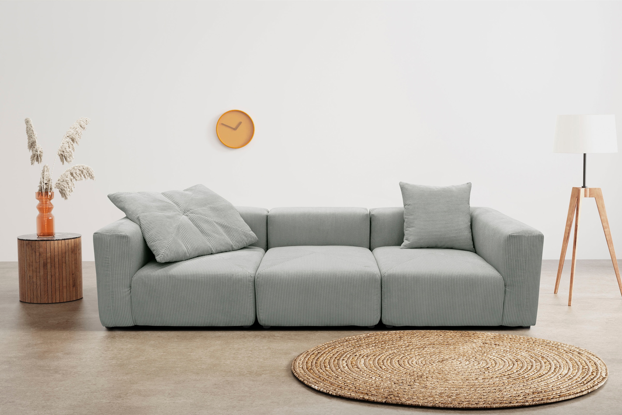 Home affaire Big-Sofa "Gerrid" Cord-Bezug, bestehend aus Modulen: 2 Eck- un günstig online kaufen