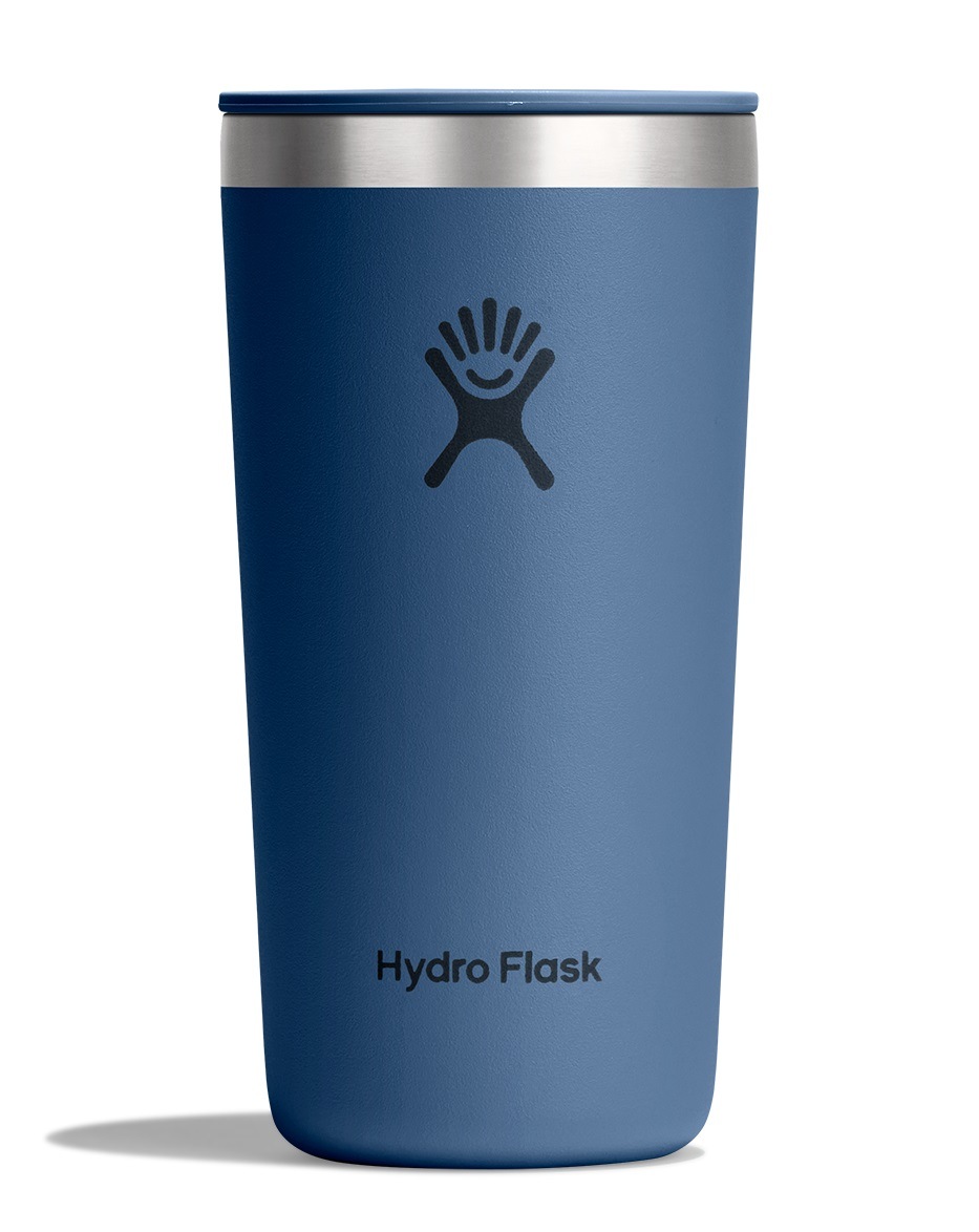 Hydro Flask Thermobecher "12 OZ All Around Tumbler Press-In Lid, 355 ml" Kompatibel mit Trinkhalmdeckel und verschließbaren Eindrückdeckel