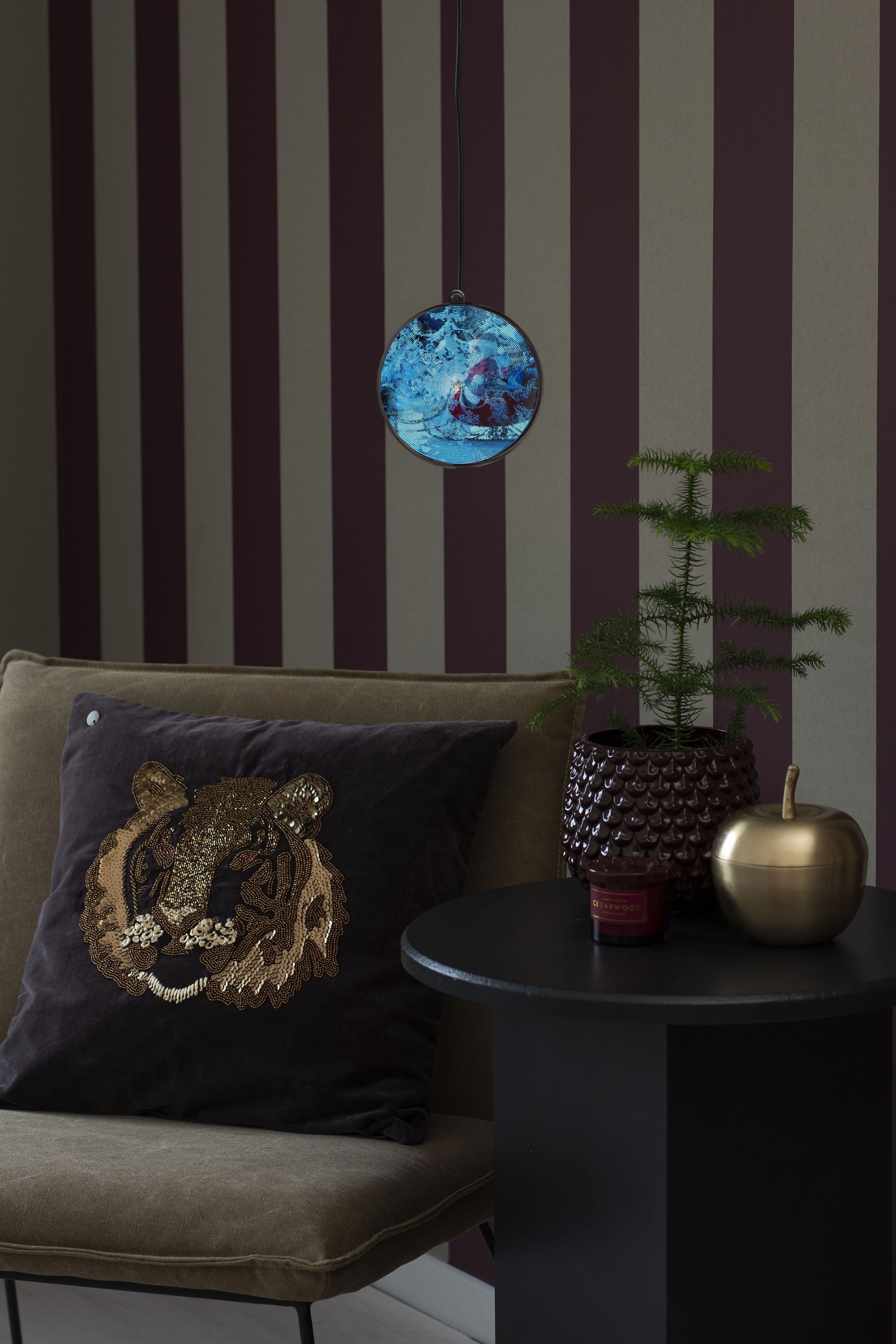 KONSTSMIDE Dekolicht LED-Modul 1 Stk. Farbwechsler 3D Hologrammkugel mit Winterlandschaft