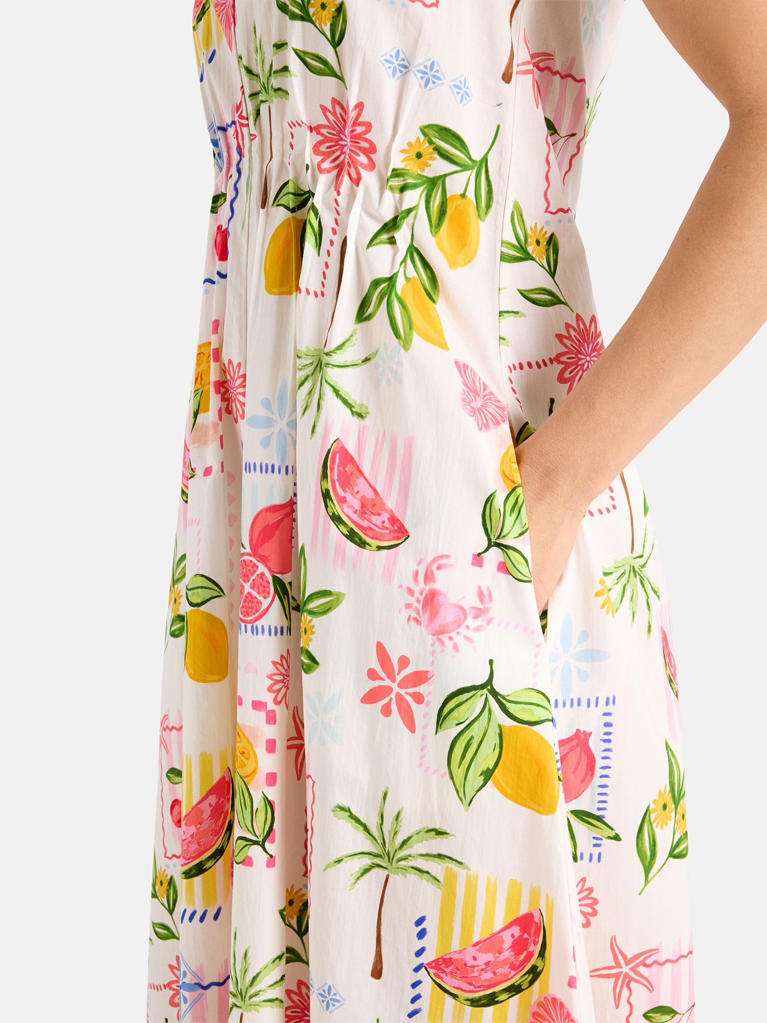Lieblingsstück Sommerkleid »RosaleaL« Eingrifftaschen in Midi-Länge, Allover-Print
