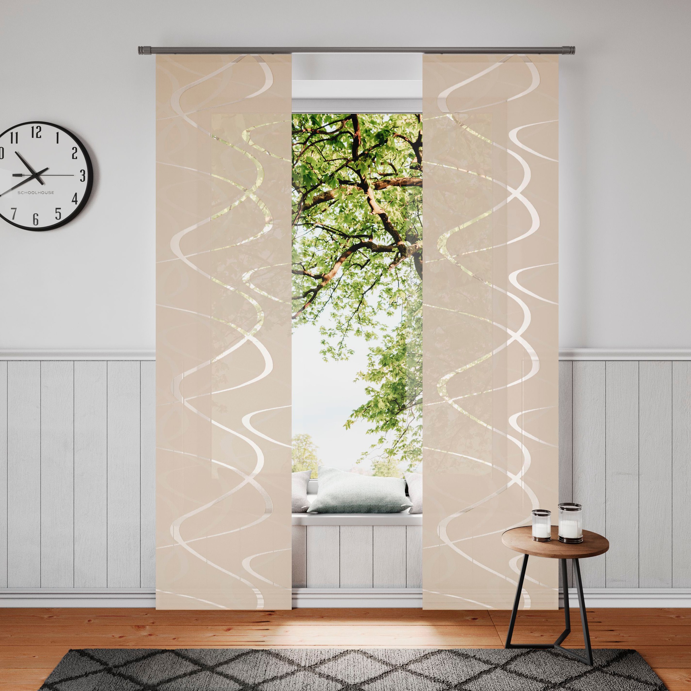 Neutex for you Schiebegardine "Pelotas" Klettband 1 Stk. tlg. inkl. Befesti günstig online kaufen