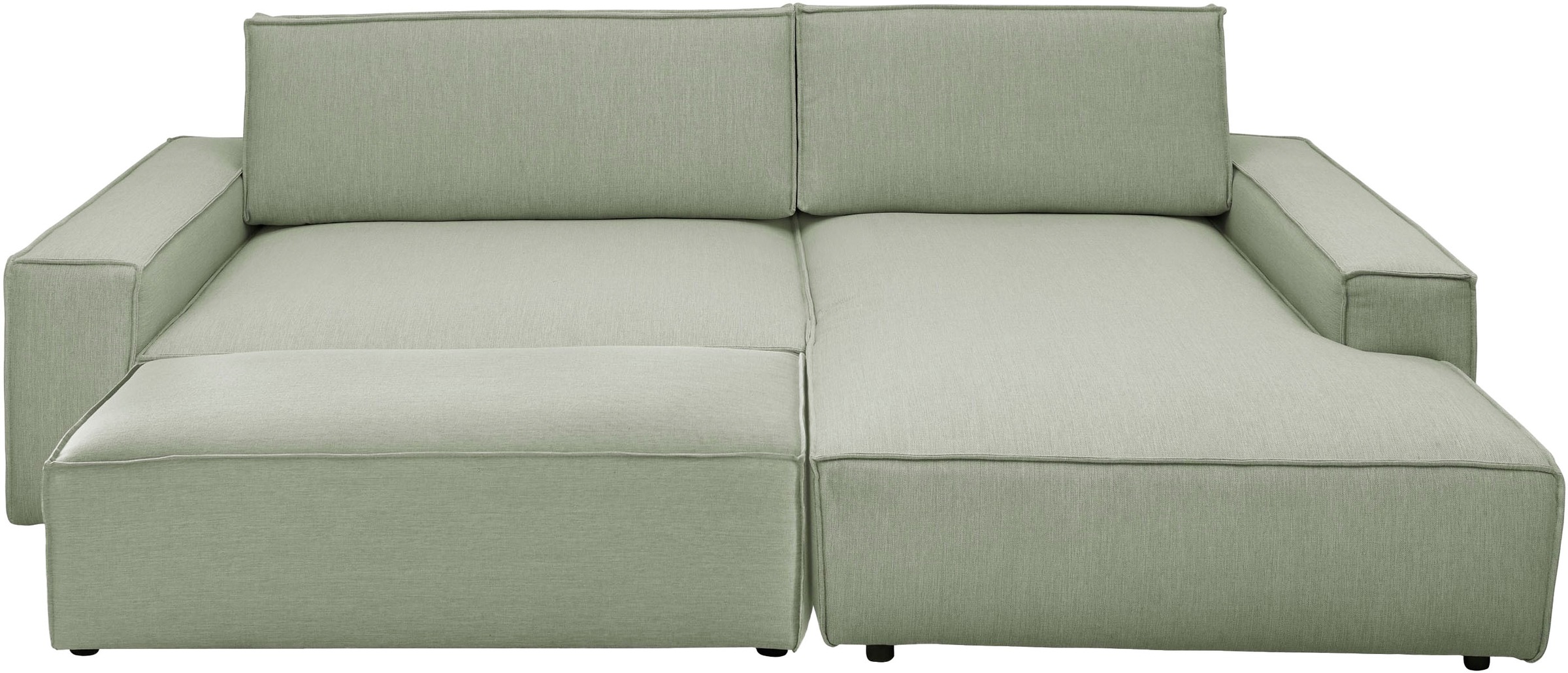 Home affaire Polsterecke »NEU: SHERWOOD XXL tief, L-Form mit Schlaffunktion, Big-Sofa mit Hocker«, (Set, 2 St.), stellbar zum Schlafsofa (Krokodilverbinder), Cord, Leinenoptik