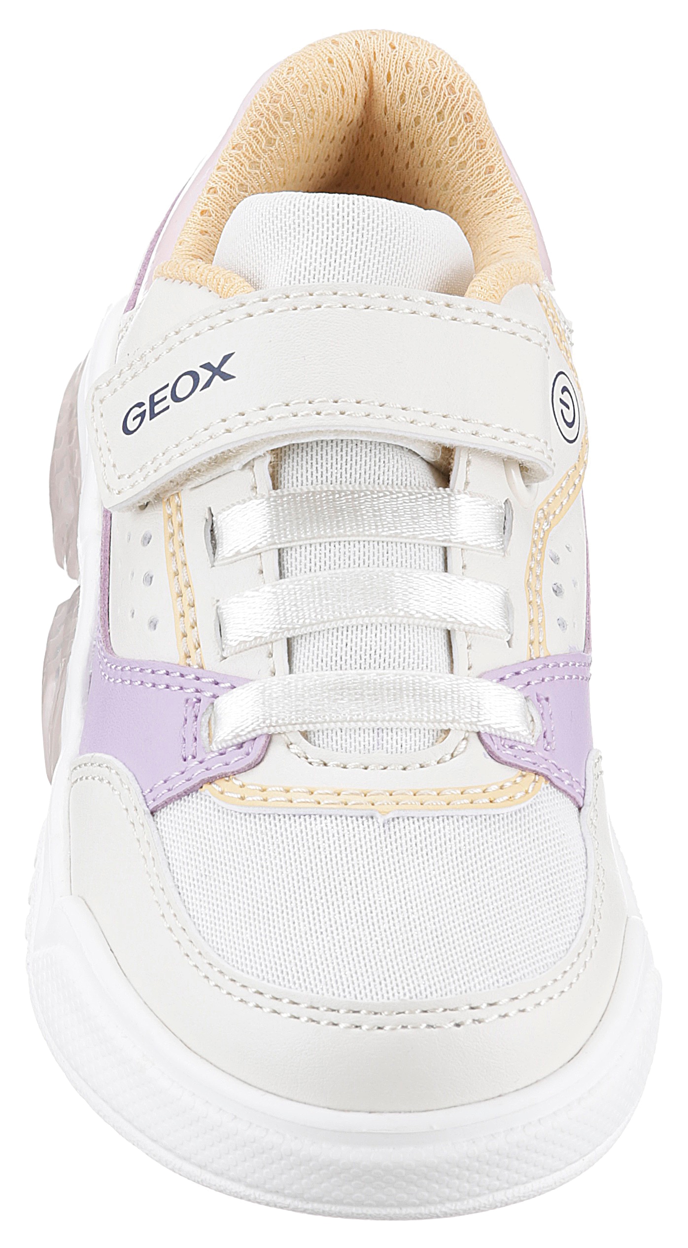 Geox Sneaker »Blinkschuh J ILLUMINUS GIRL«, im Pastell-Look, Freizeitschuh, Halbschuh, Schnürschuh