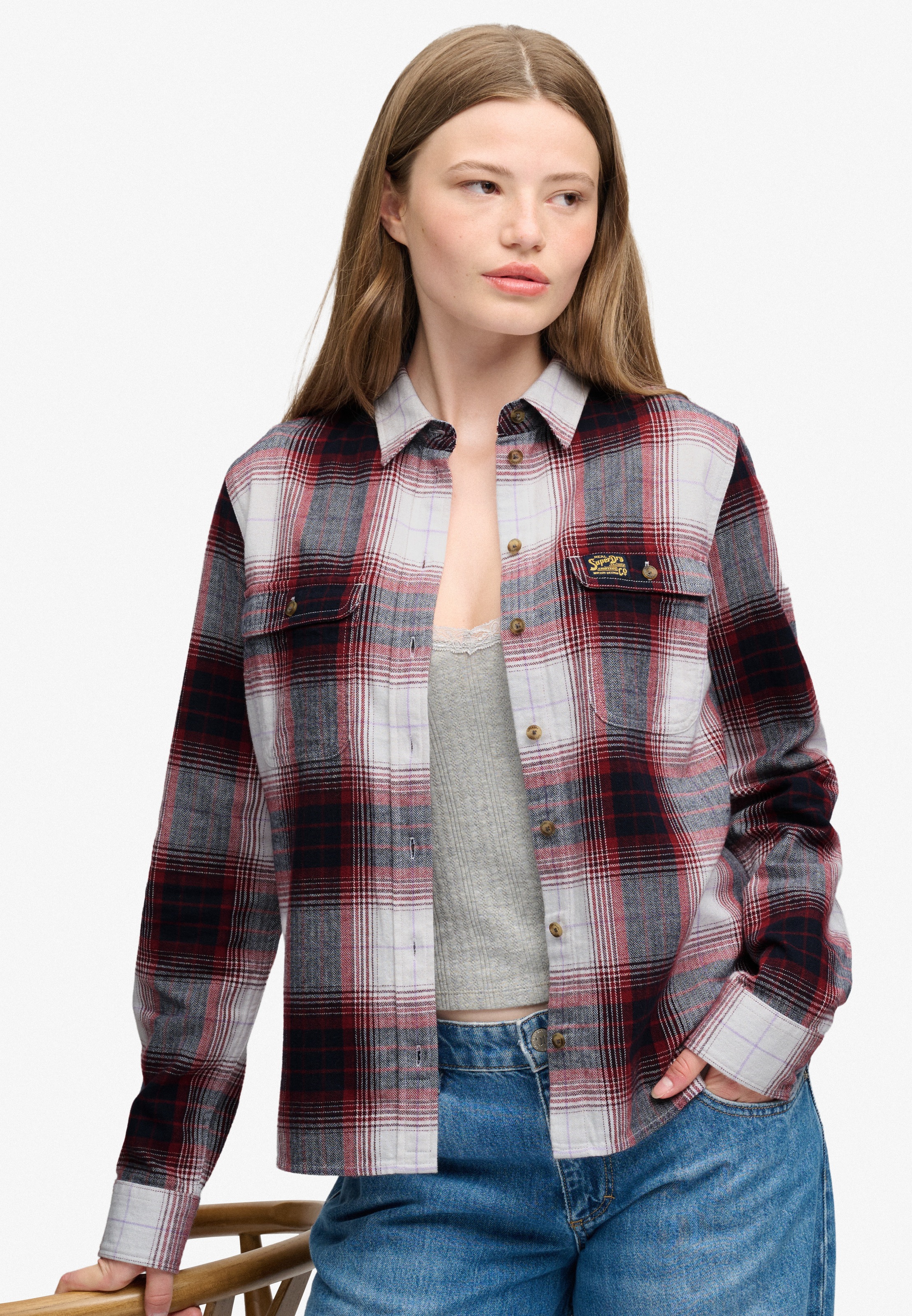 Superdry Karobluse »LUMBERJACK CHECK FLANNEL SHIRT« Baumwolle, regular fit