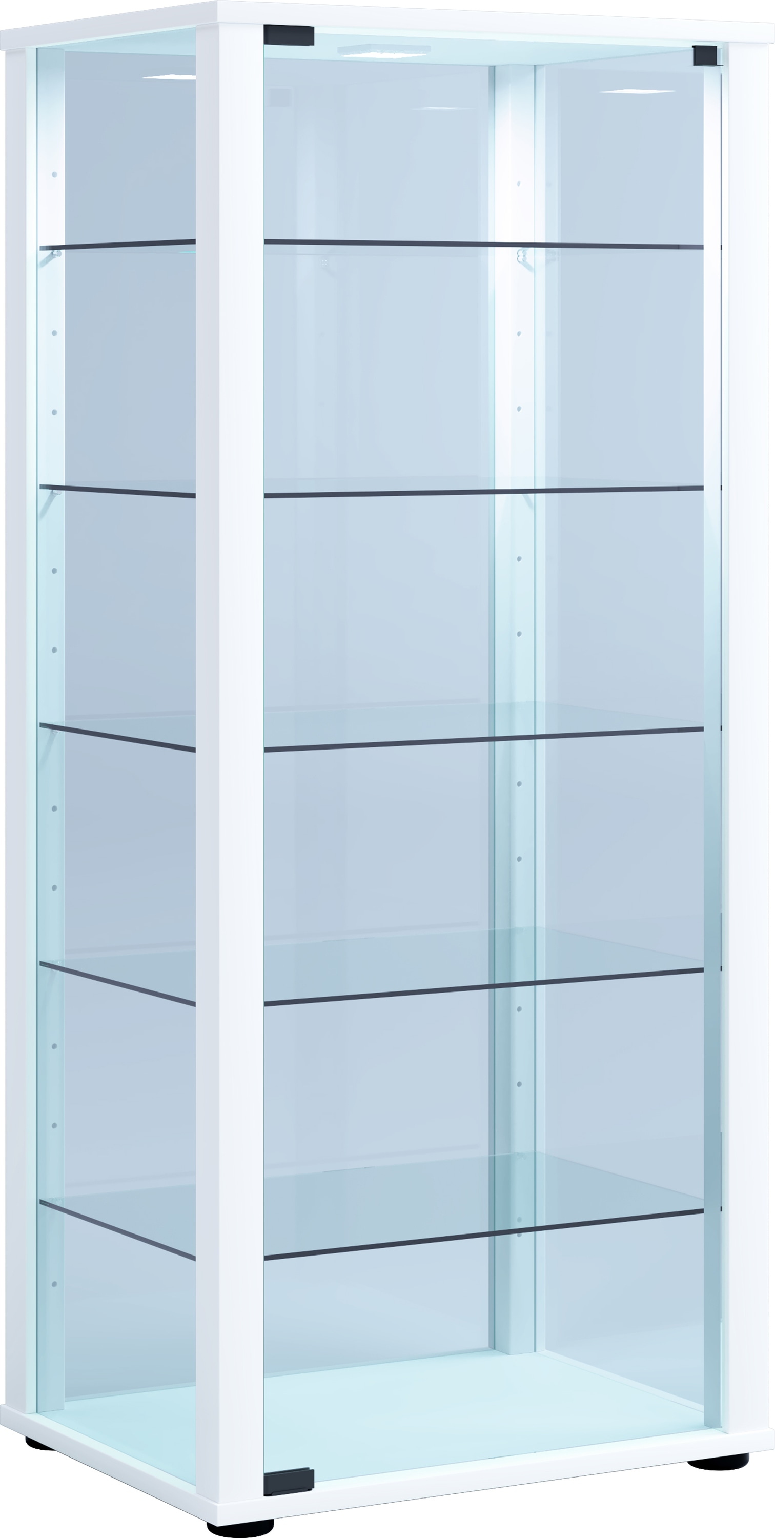 VCM Standvitrine »Holz Glas Stand Vitrine Sammelvitrine Kavisa L« 1 Stk. tlg.