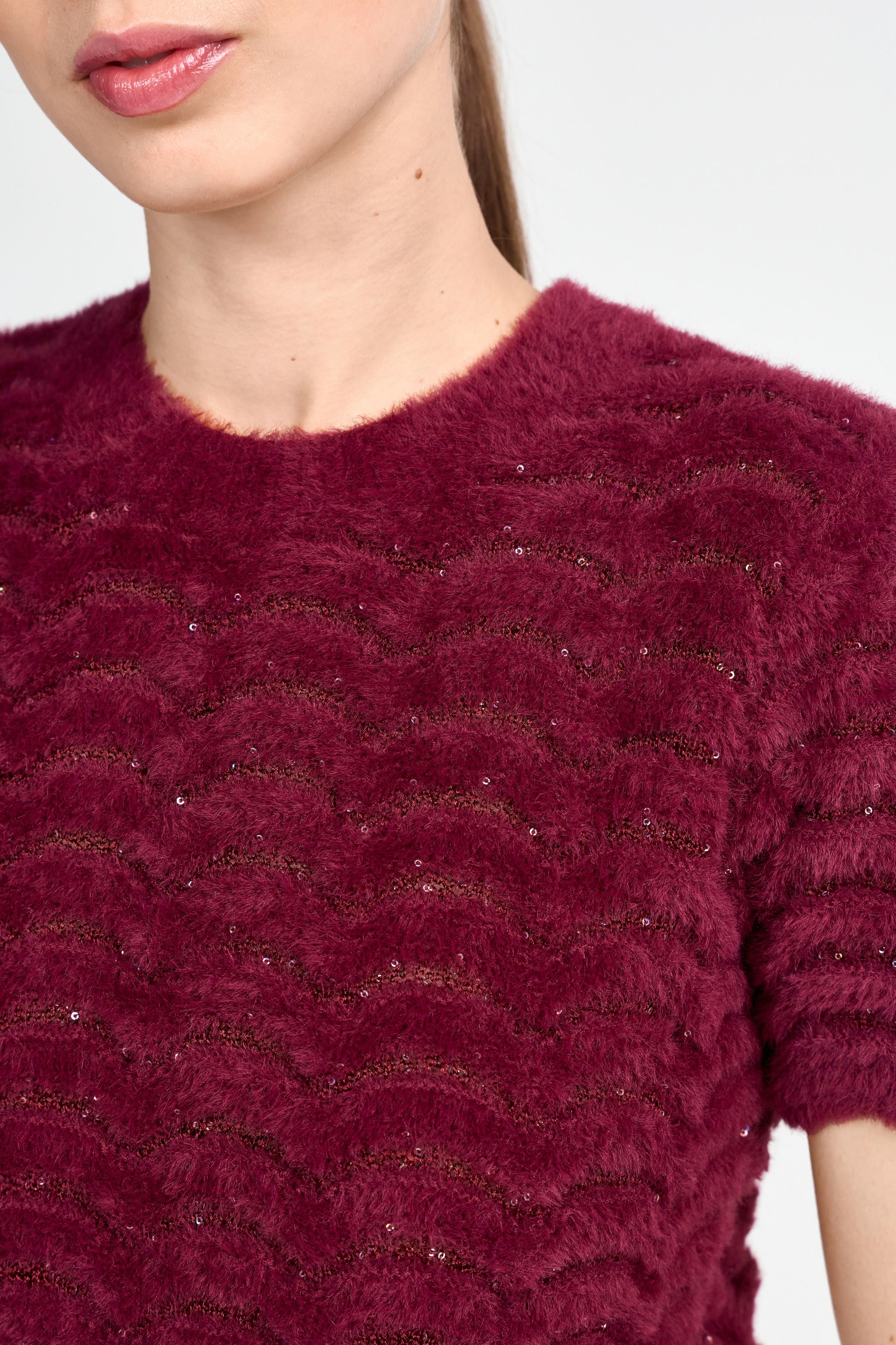 RICHROYAL Strickpullover, Mit Rundhalsausschnitt