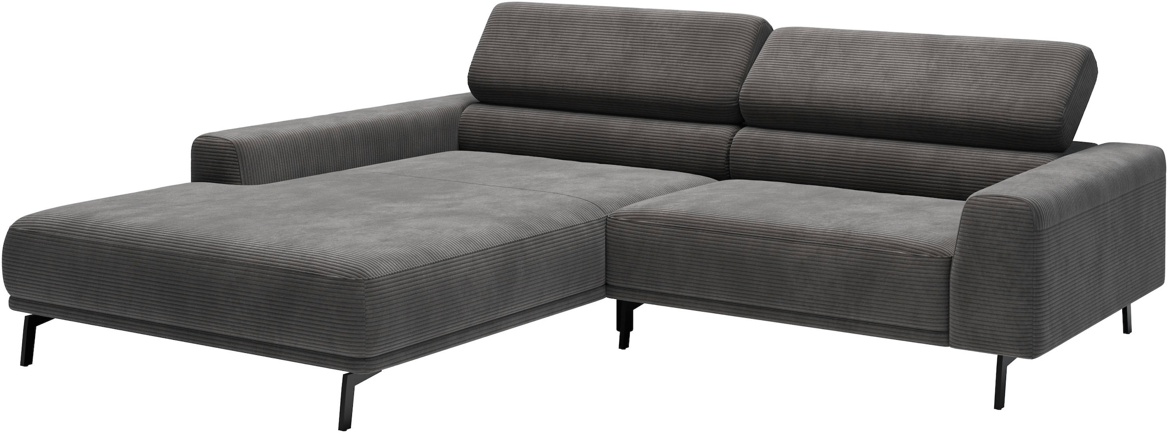 SCHÖNER WOHNEN-Kollektion »Tossa, Modernes Design trifft smarte Funktione, Breite 258 cm« Motorischer Sitzvorzug, Kopfteil-Funktion & Saugroboter-Höhe