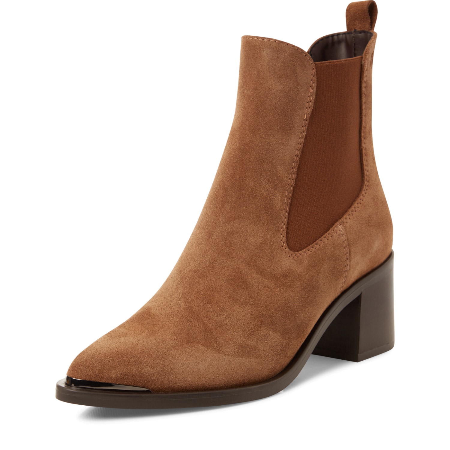 Tamaris Chelseaboots Businessschuh, Stiefelette mit elegantem Blockabsatz, schmale Form