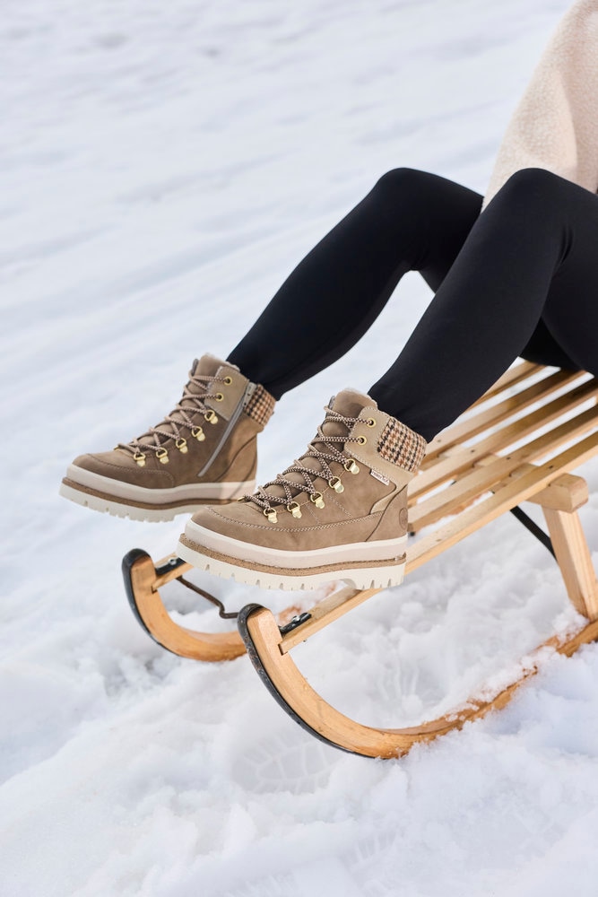 Rieker Winterboots  Winterstiefelette, Outdoorboots mit modischem Kragen