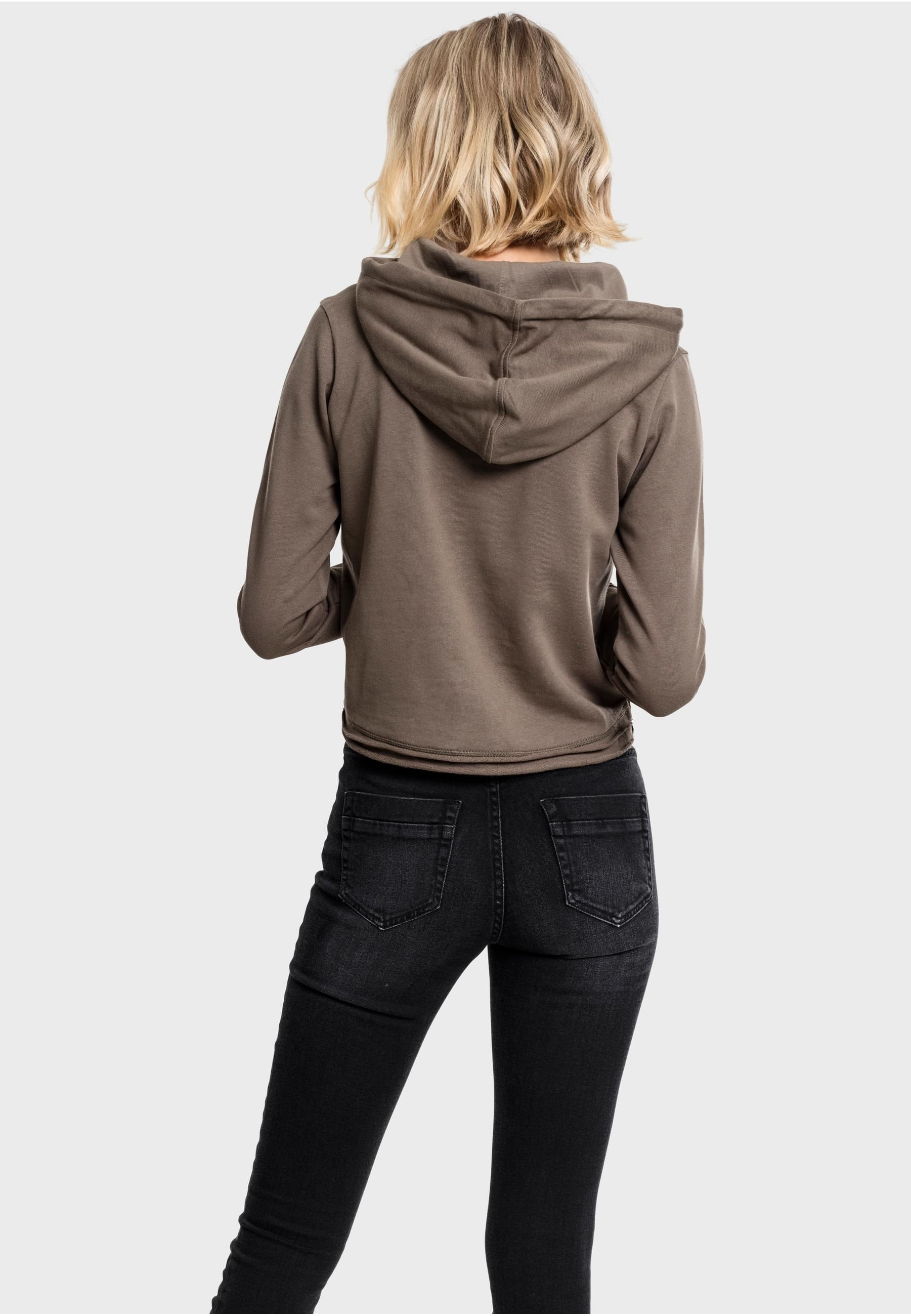 URBAN CLASSICS Rundhalspullover »Urban Classics Damen Ladies Cropped Terry Hoody« 1 Stk.