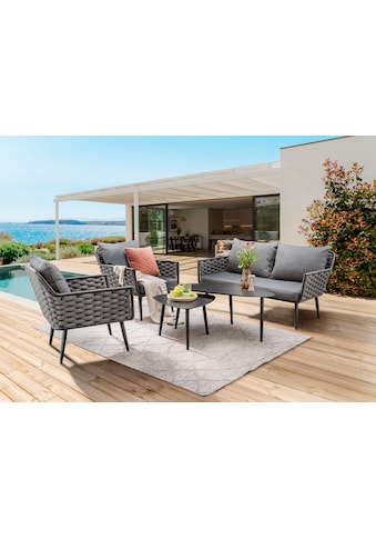 Gartenlounge-Set »RAVENNA«, (Set, 12 tlg.), Aluminium, 1 Sofa, 2 Sessel, 2 Tische...