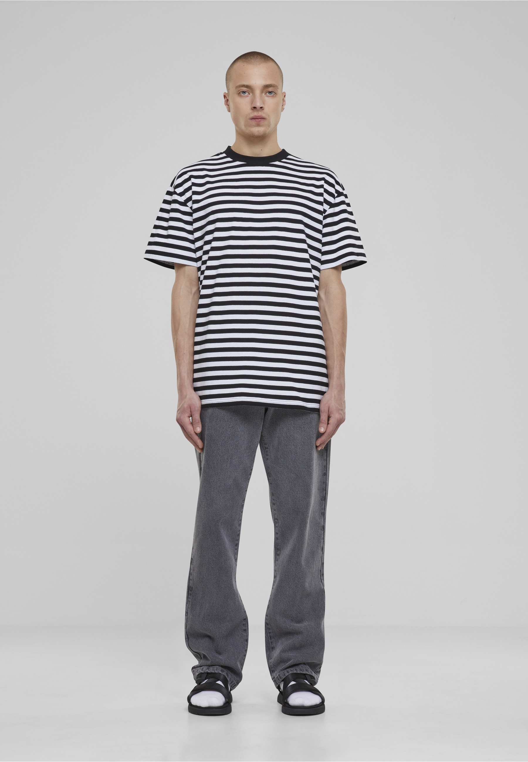 URBAN CLASSICS T-Shirt »Urban Classics Herren Regular Stripe Tee« 1 Stk.