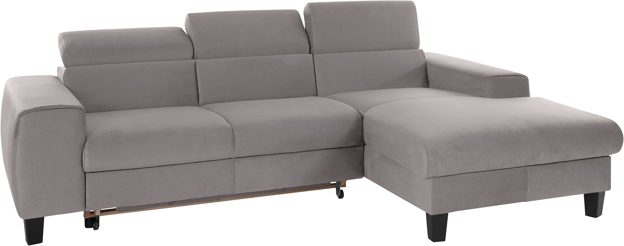 COTTA Ecksofa »Morven L-Form«, Inklusive Kopfteilverstellung, wahlweise mit Ladestation, Bettfunktion