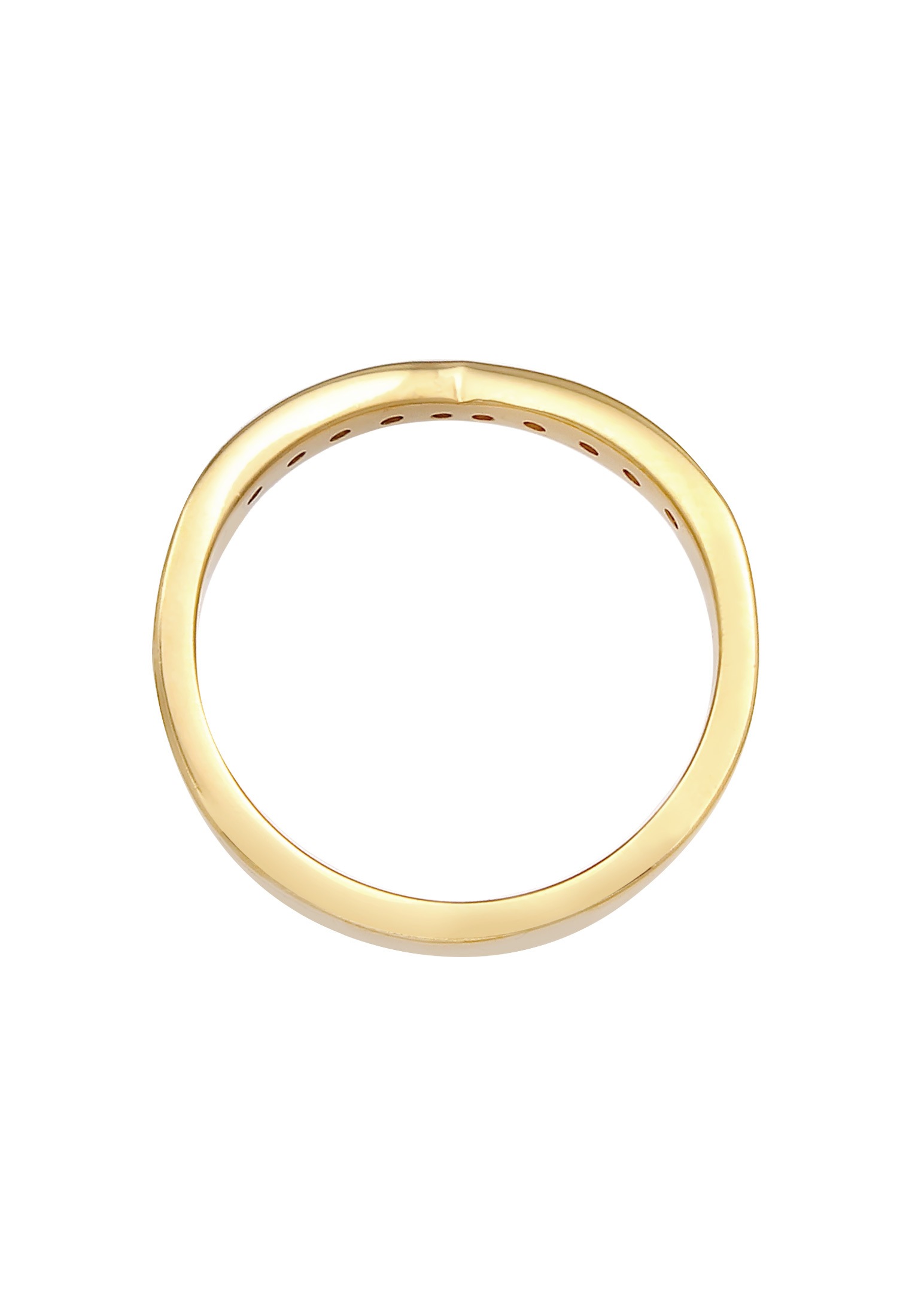 Elli DIAMONDS Diamantring »Diamanten (0.15 ct) V-Form Verlobung 925 Silber«