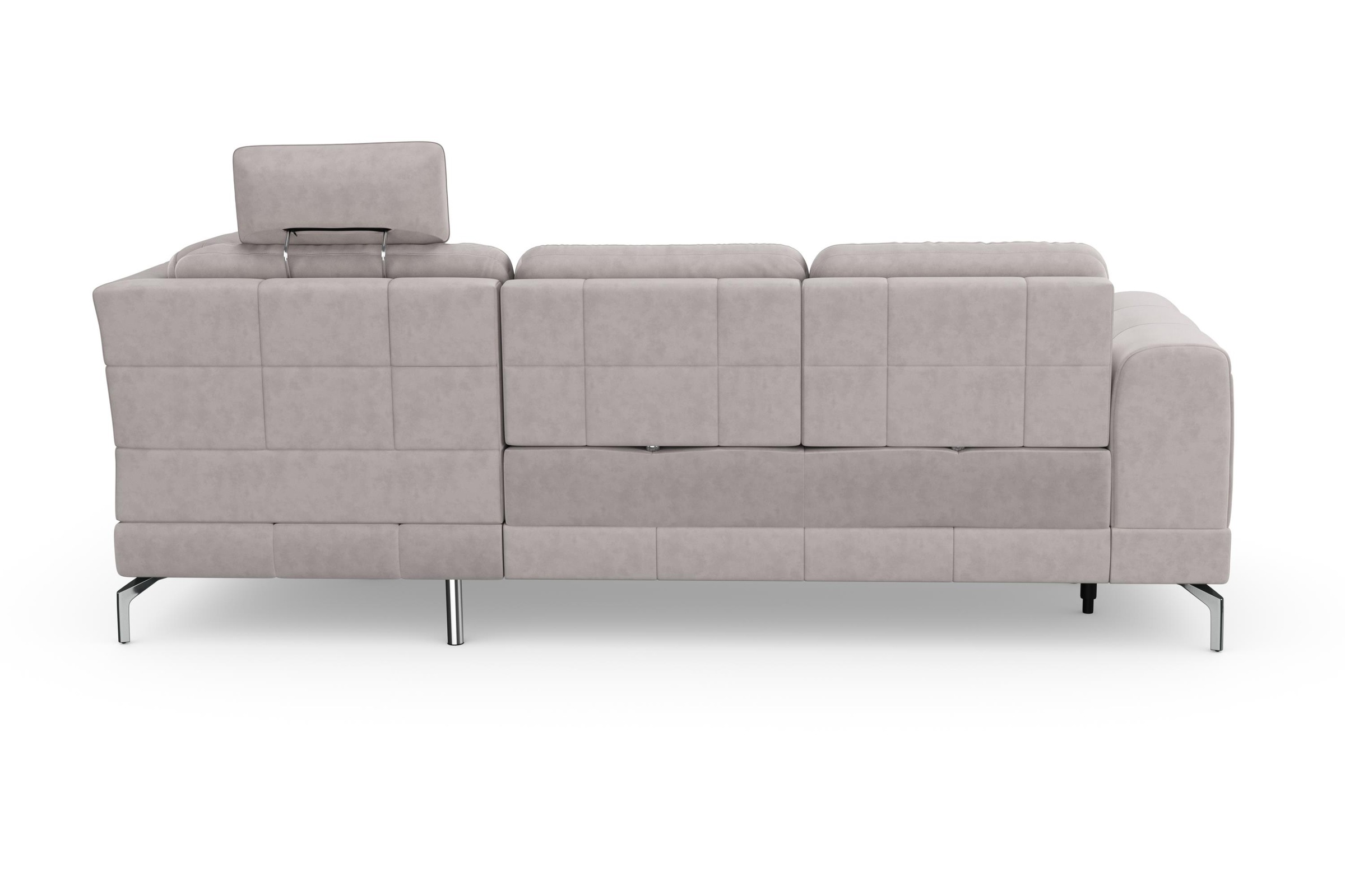 sit&more Ecksofa »Bendigo L-Form«, inklusive Sitztiefenverstellung, Bodenfreiheit 15 cm, in 2 Fußfarben