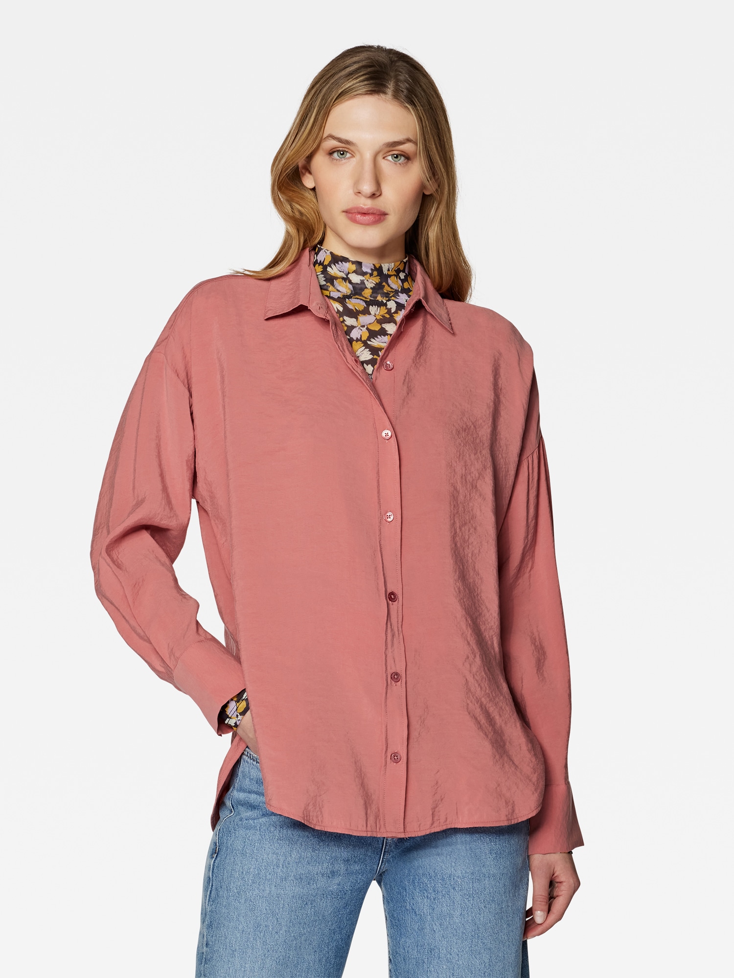 Mavi Hemdbluse »LONG SLEEVE SHIRT«, Bluse aus Lux Touch