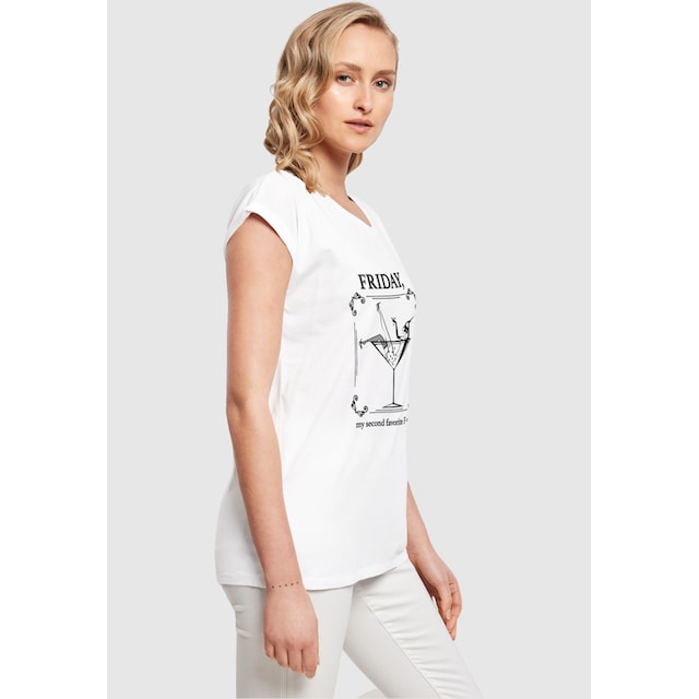 MisterTee T-Shirt »Damen Ladies F-Word Extended Shoulder Tee«, (1 tlg.)  online kaufen | BAUR