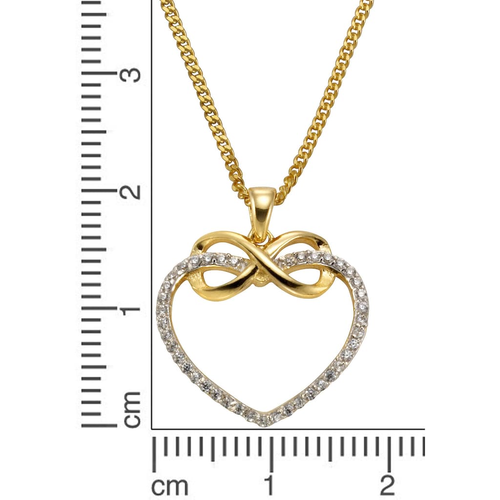 Firetti Kette mit Anhänger »Schmuck Geschenk Silber 925 Halsschmuck Halskette Herz Infinity«