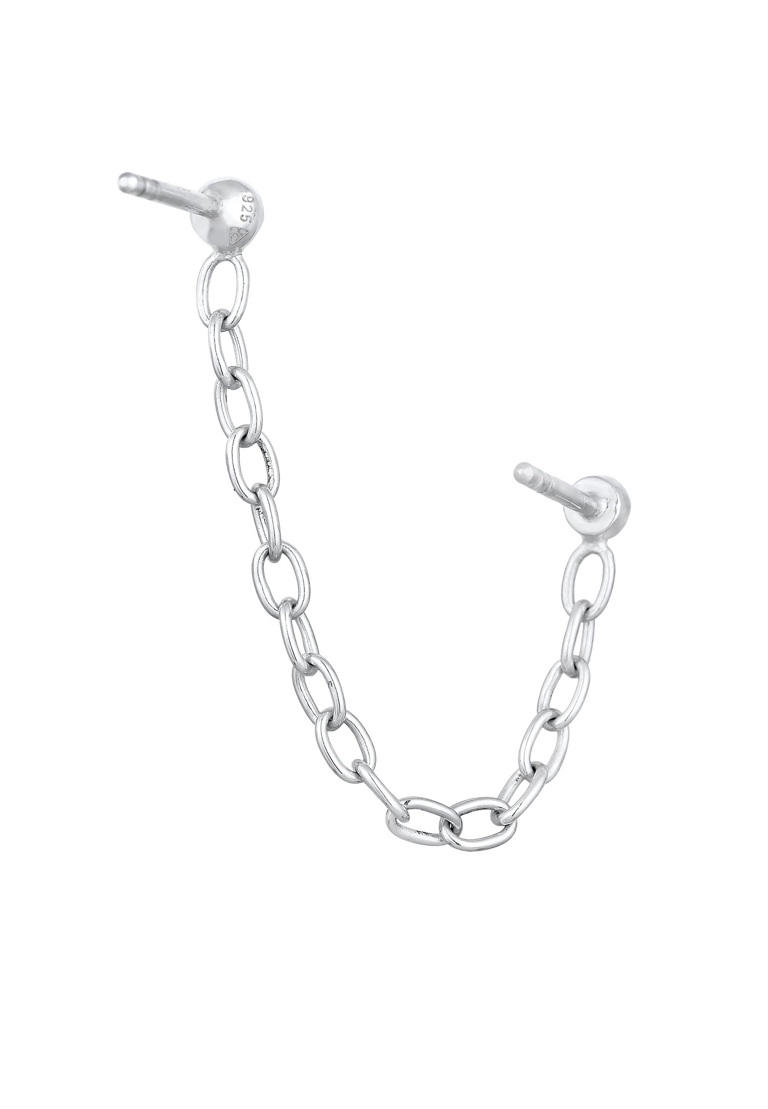 Elli Paar Ohrstecker »Kette Piercing Kristall 925 Silber«