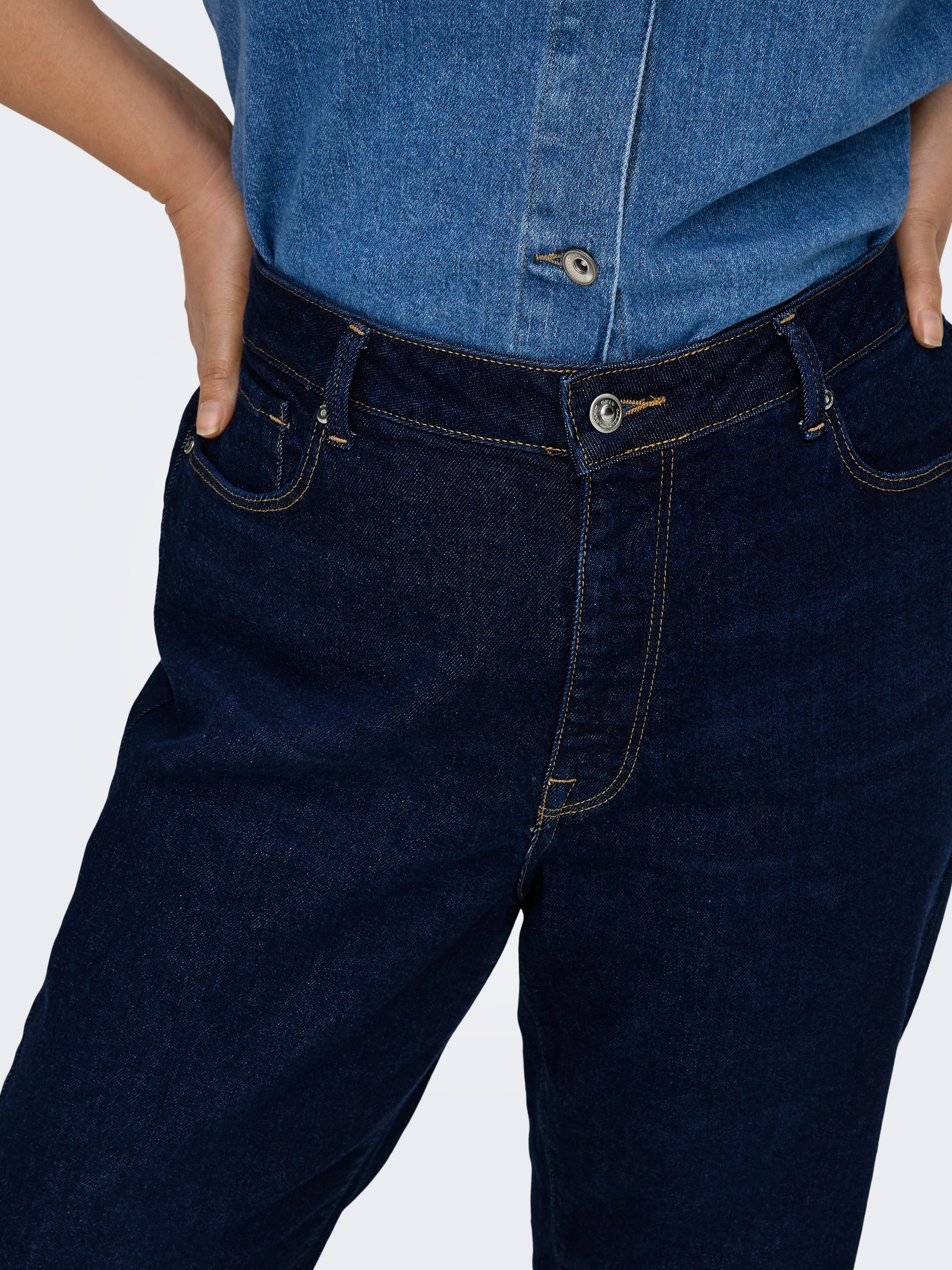 ONLY CARMAKOMA Straight-Jeans "CAREMILY ST HW STR ANK DNM TAI0045 NOOS" günstig online kaufen