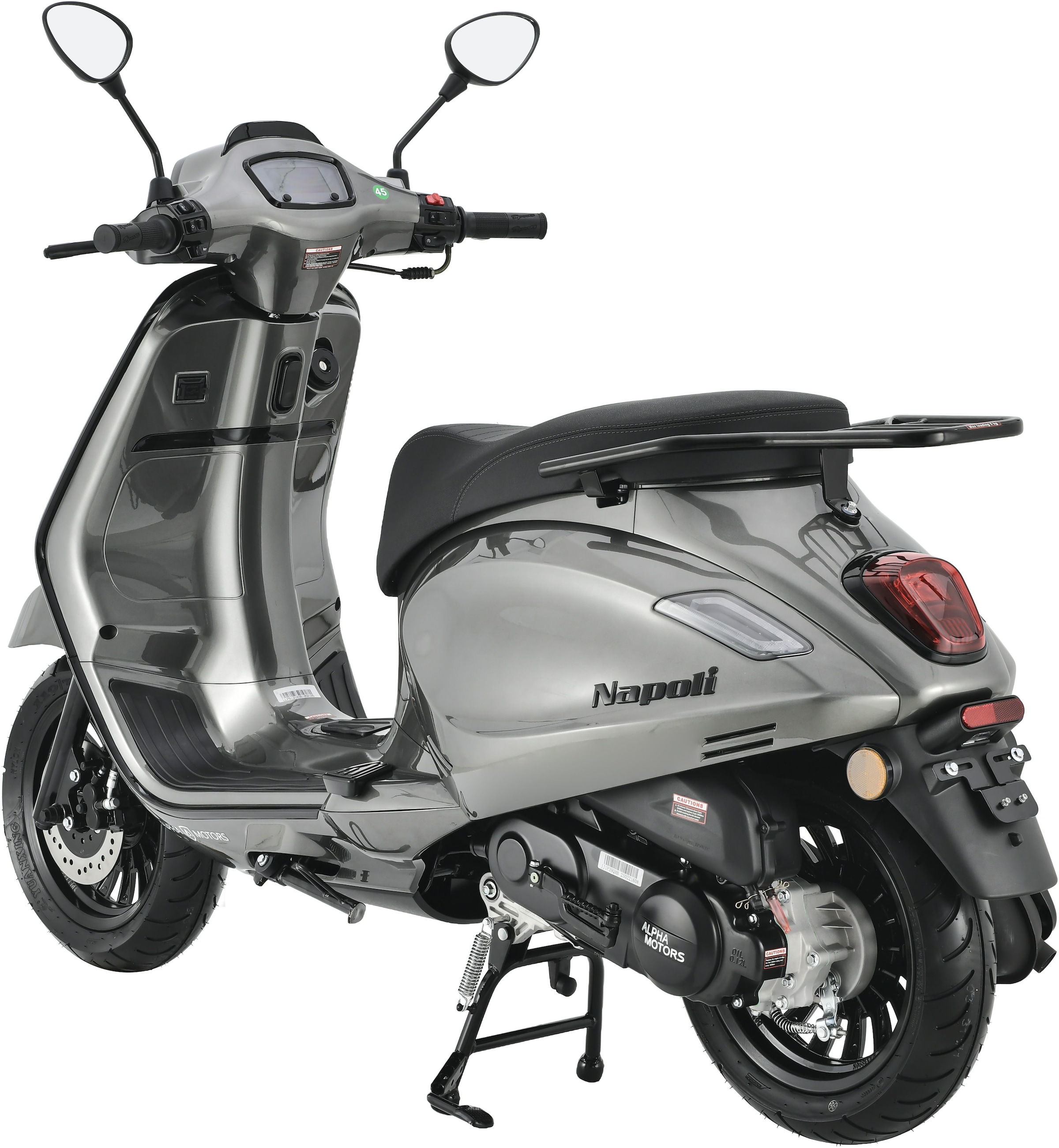 Alpha Motors Motorroller »Napoli 50 ccm 45 km/h EURO 5 (mit/ohne Topcase)«, 50 cm³, 45 km/h, Euro 5, 3,26 PS
