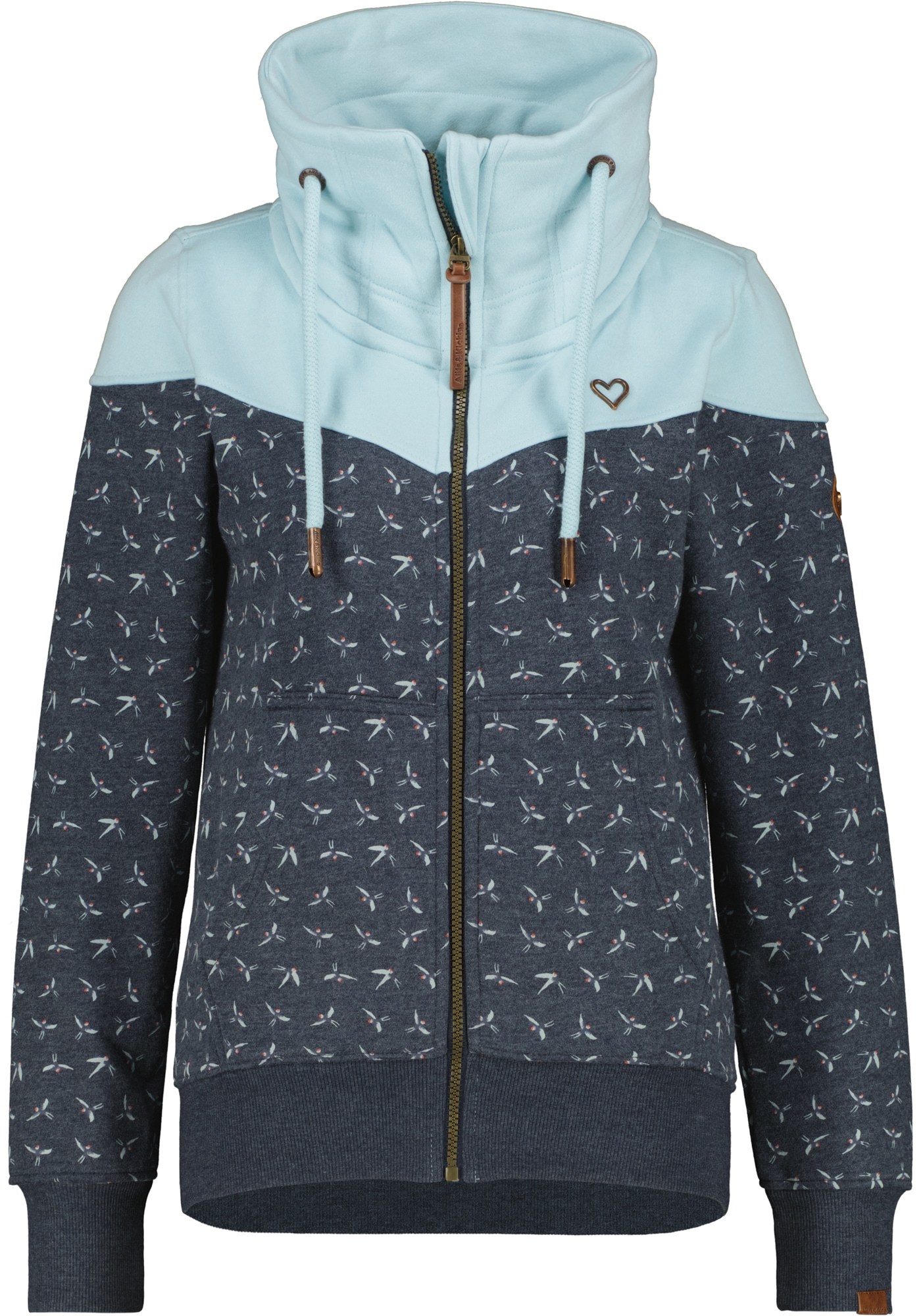 Alife & Kickin »ValinaAK B« mit hohem regulierbaren Stehkragen in toller Sweat-Qualität