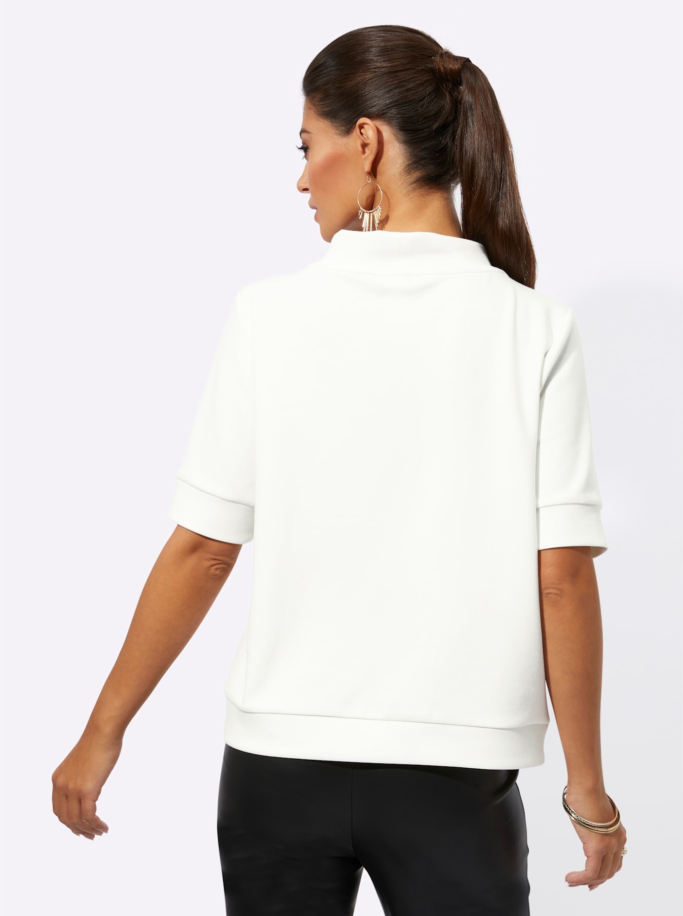 creation L Stehkragenshirt »Modal-Mix-Shirt«, (1 tlg.)