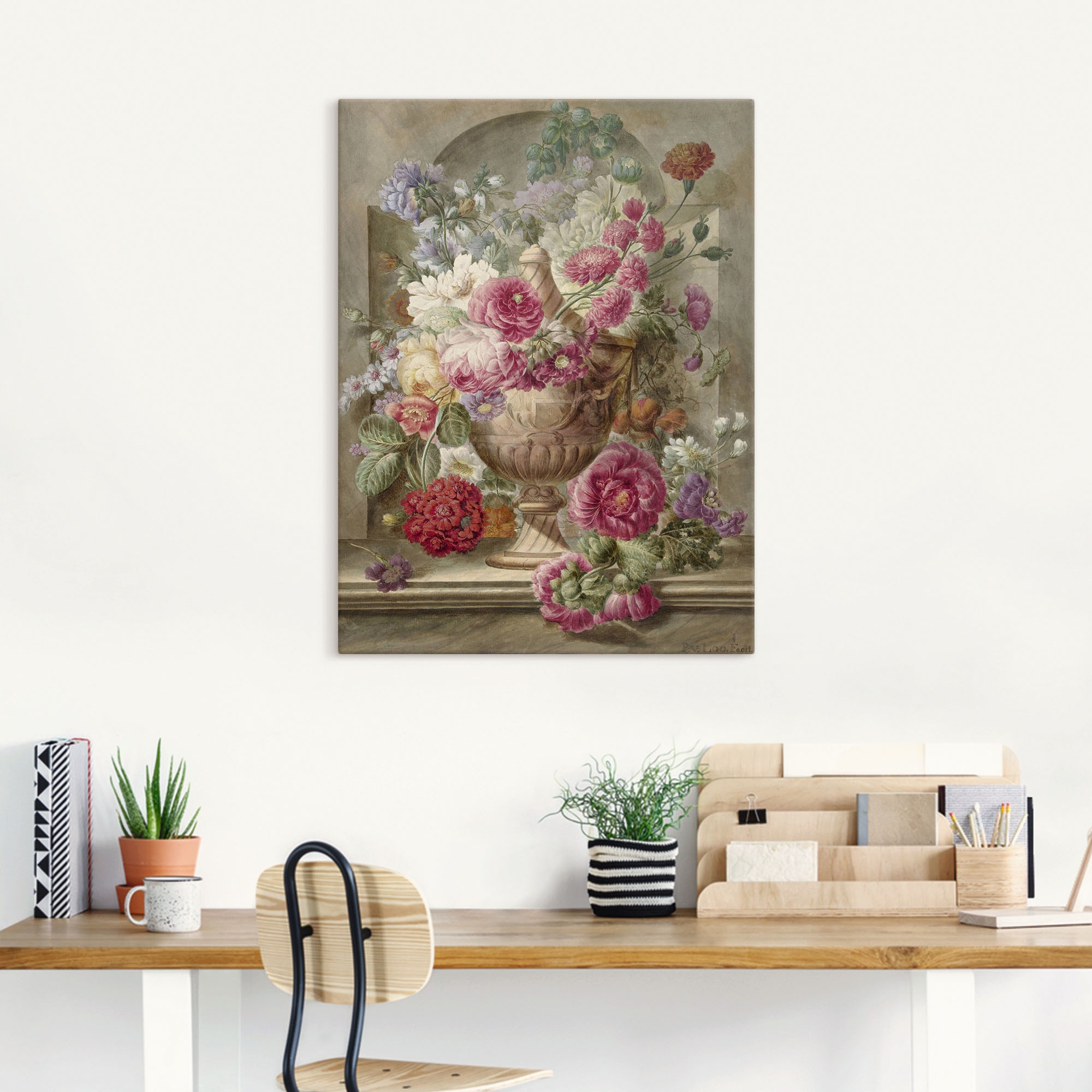 Artland Wandbild »Vase mit Blumen.«, Arrangements, (1 St.), als Leinwandbild, Poster, Wandaufkleber in verschied. Größen
