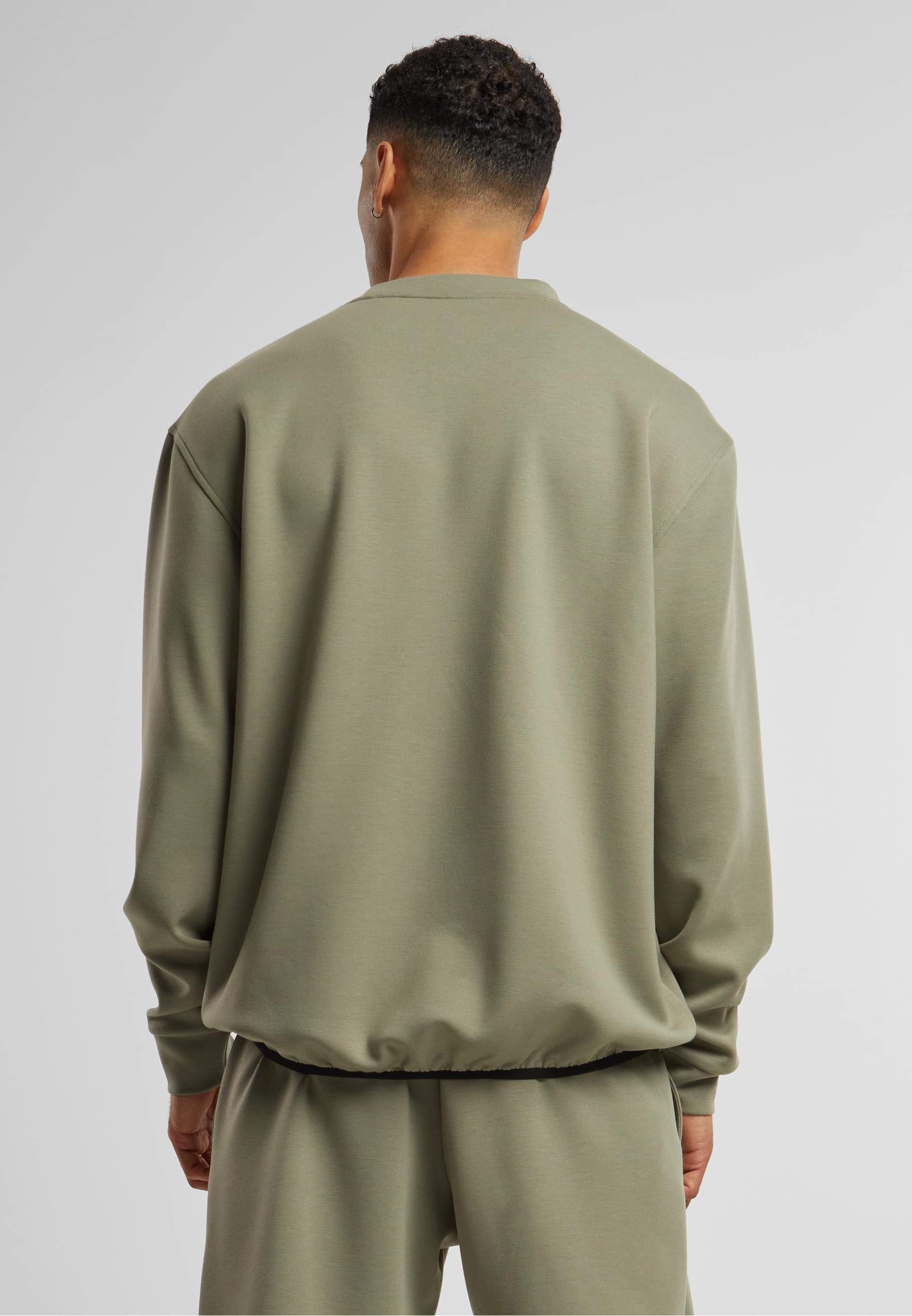 URBAN CLASSICS Rundhalspullover »Urban Classics Scuba Zip Pocket Crew«, (1 tlg.)