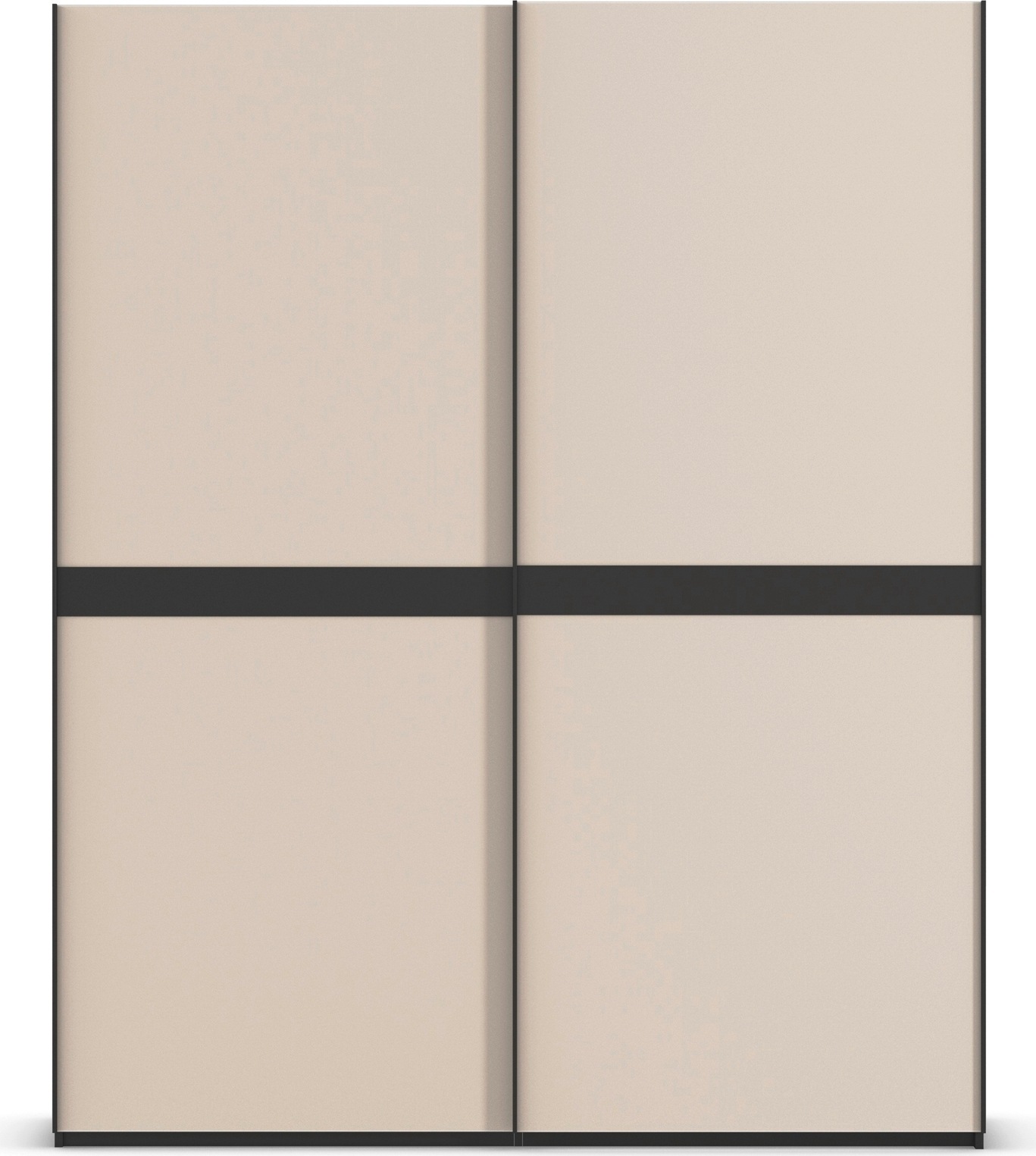 rauch Schwebetürenschrank »Kleiderschrank Schrank Garderobe Schlafzimmerschrank SCALE-LINE«, edle Optik mit Bauchbinde in Korpusfarbe mit Glasfront MADE IN GERMANY